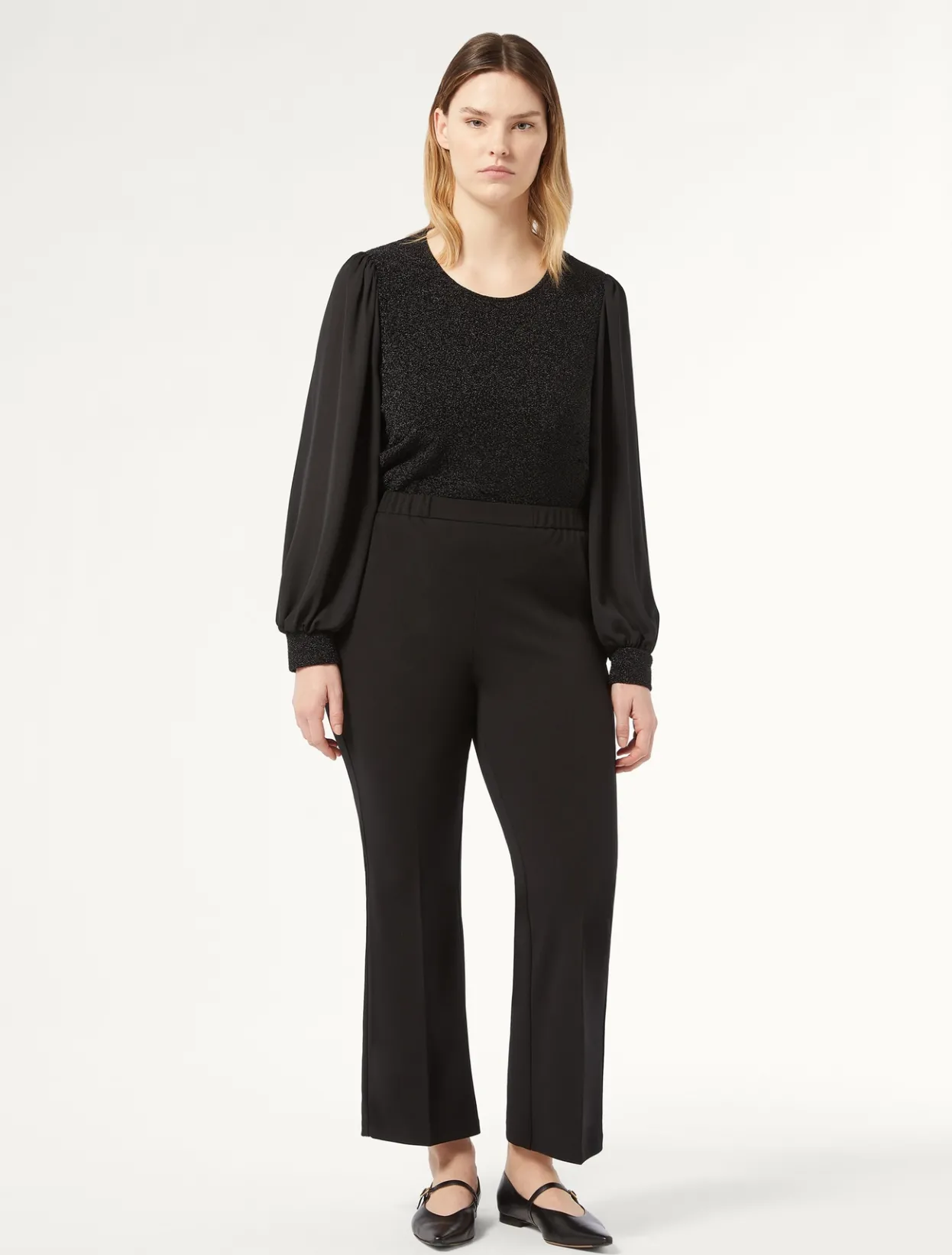 Trousers & Jeans | Trousers & Jeans | Marina Rinaldi Technical-fabric trousers BLACK