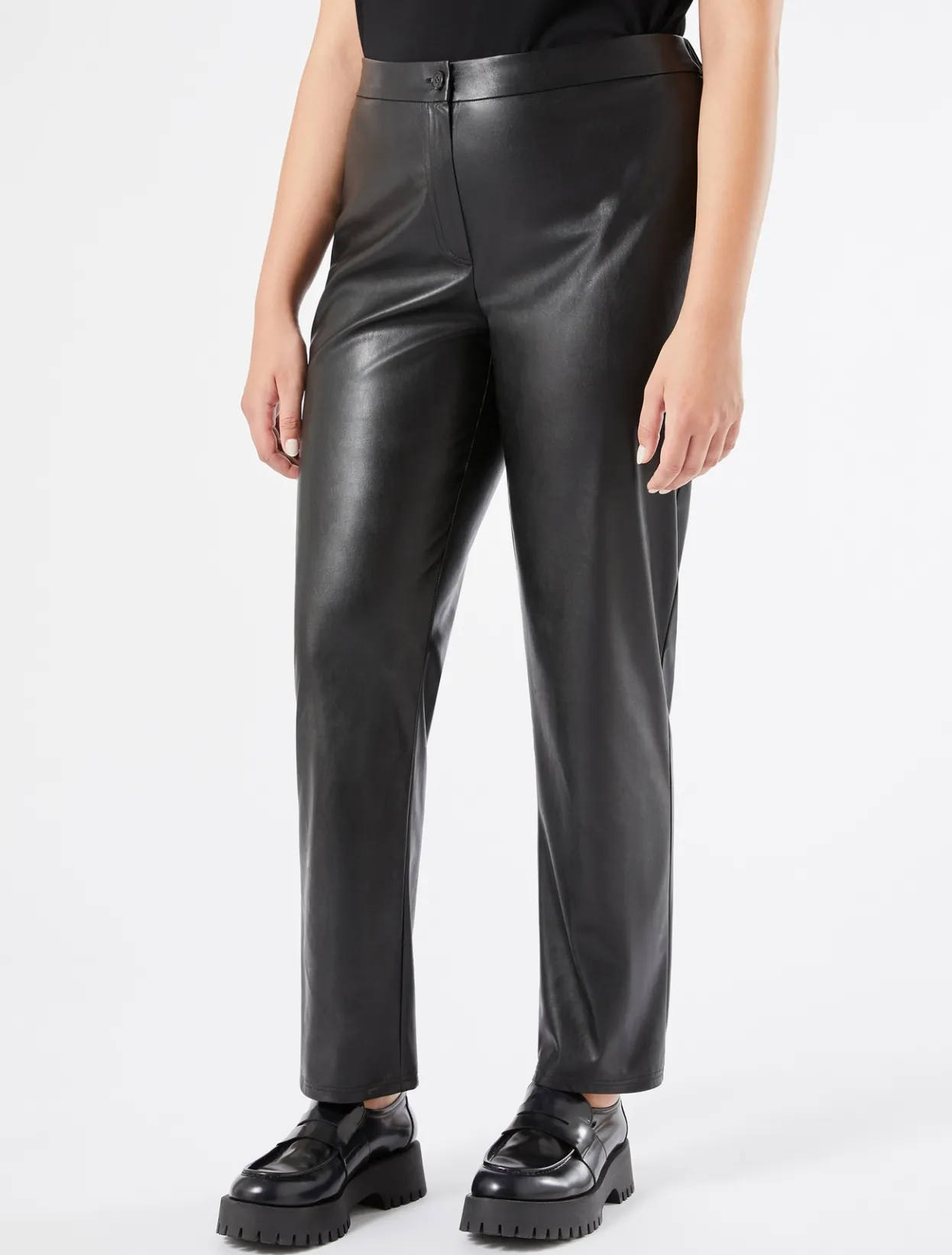 Trousers & Jeans | Trousers & Jeans | Marina Rinaldi Technical-fabric trousers BLACK