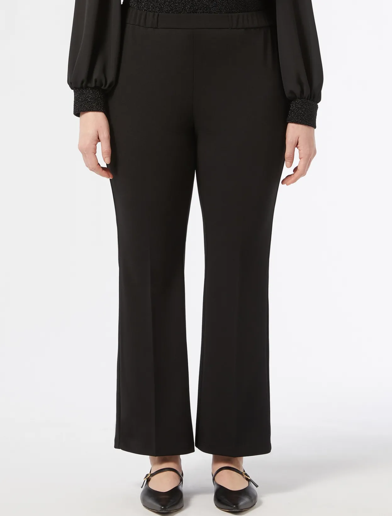 Trousers & Jeans | Trousers & Jeans | Marina Rinaldi Technical-fabric trousers BLACK