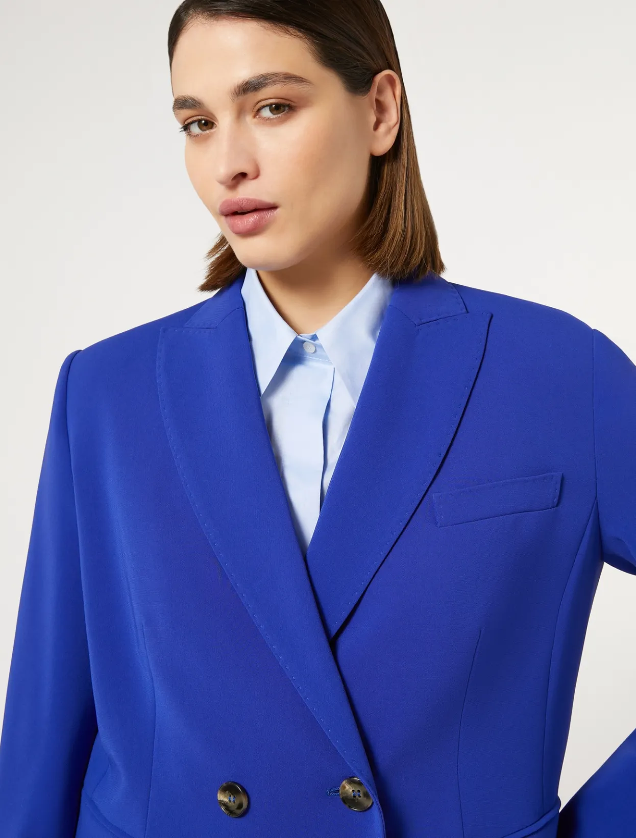 Jacket & Blazers | Jacket & Blazers | Marina Rinaldi Triacetate cady blazer jacket BLUEPURPLE