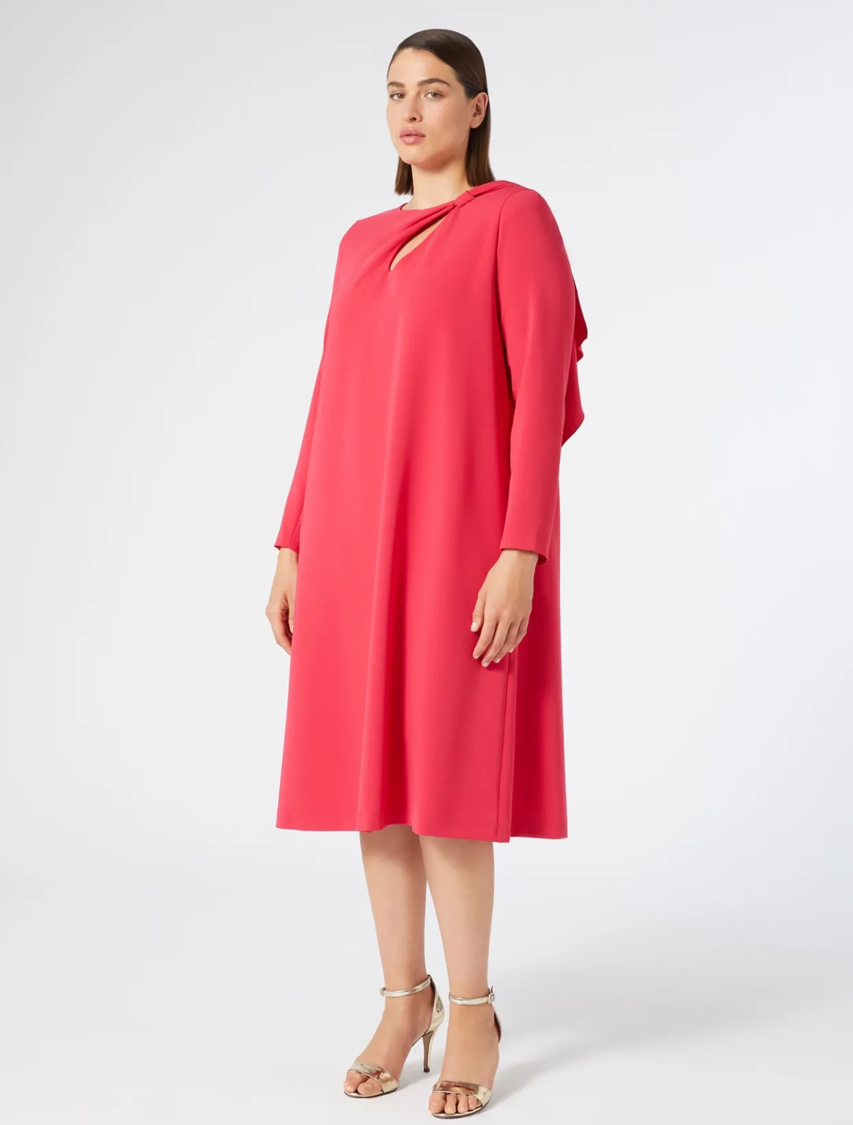 Dresses | Dresses | Marina Rinaldi Triacetate cady dress FUCHSIA