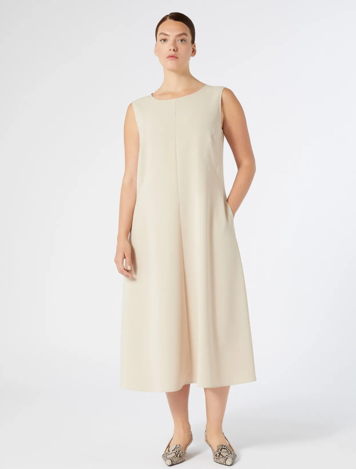 Dresses | Dresses | Marina Rinaldi Triacetate cady dress BEIGE