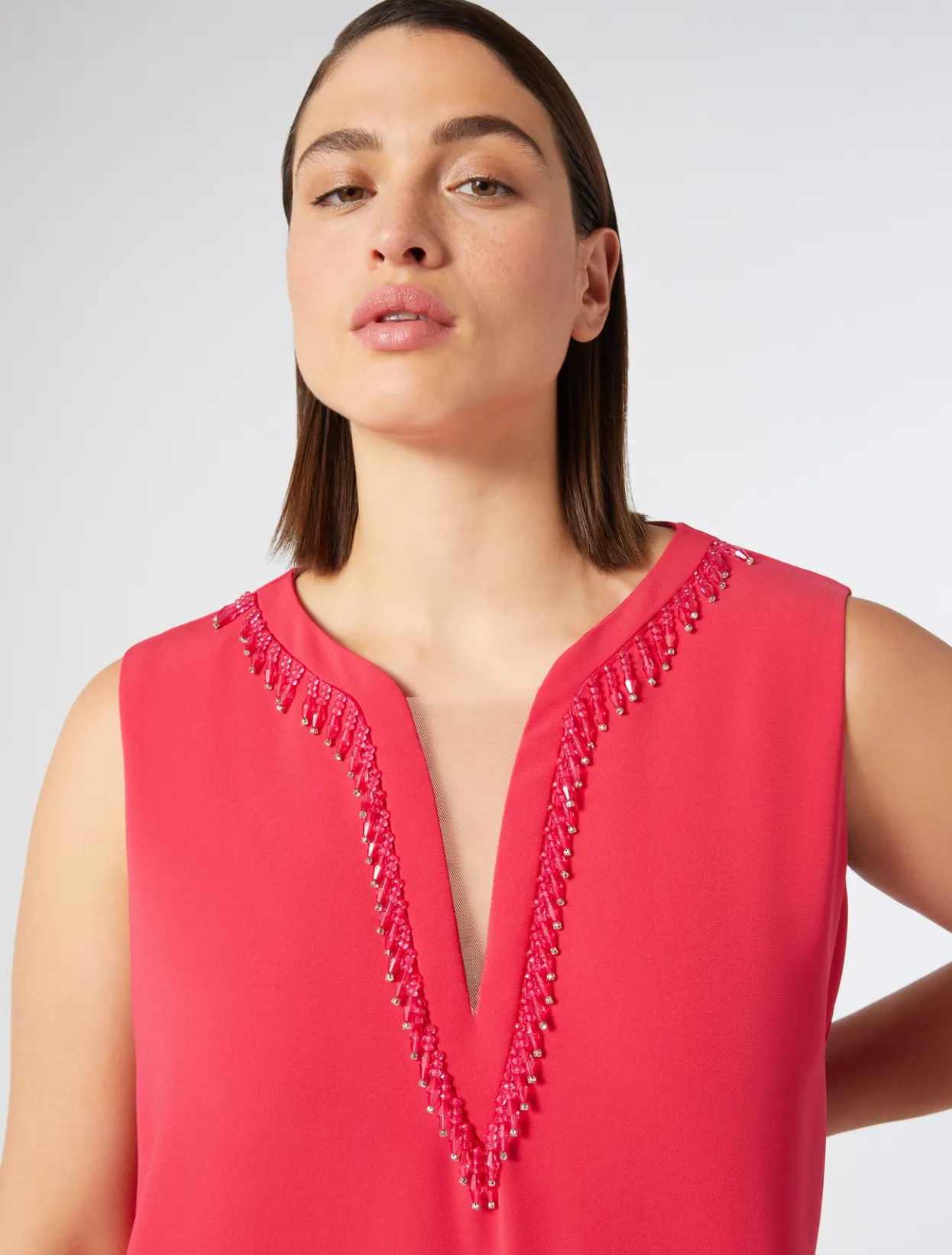 Dresses | Dresses | Marina Rinaldi Triacetate cady dress FUCHSIA