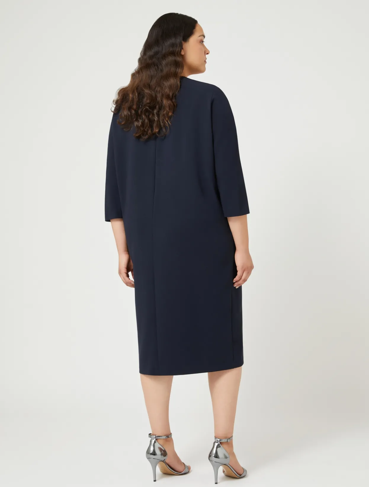 Dresses | Dresses | Marina Rinaldi Triacetate cady dress MIDNIGHTBLUE