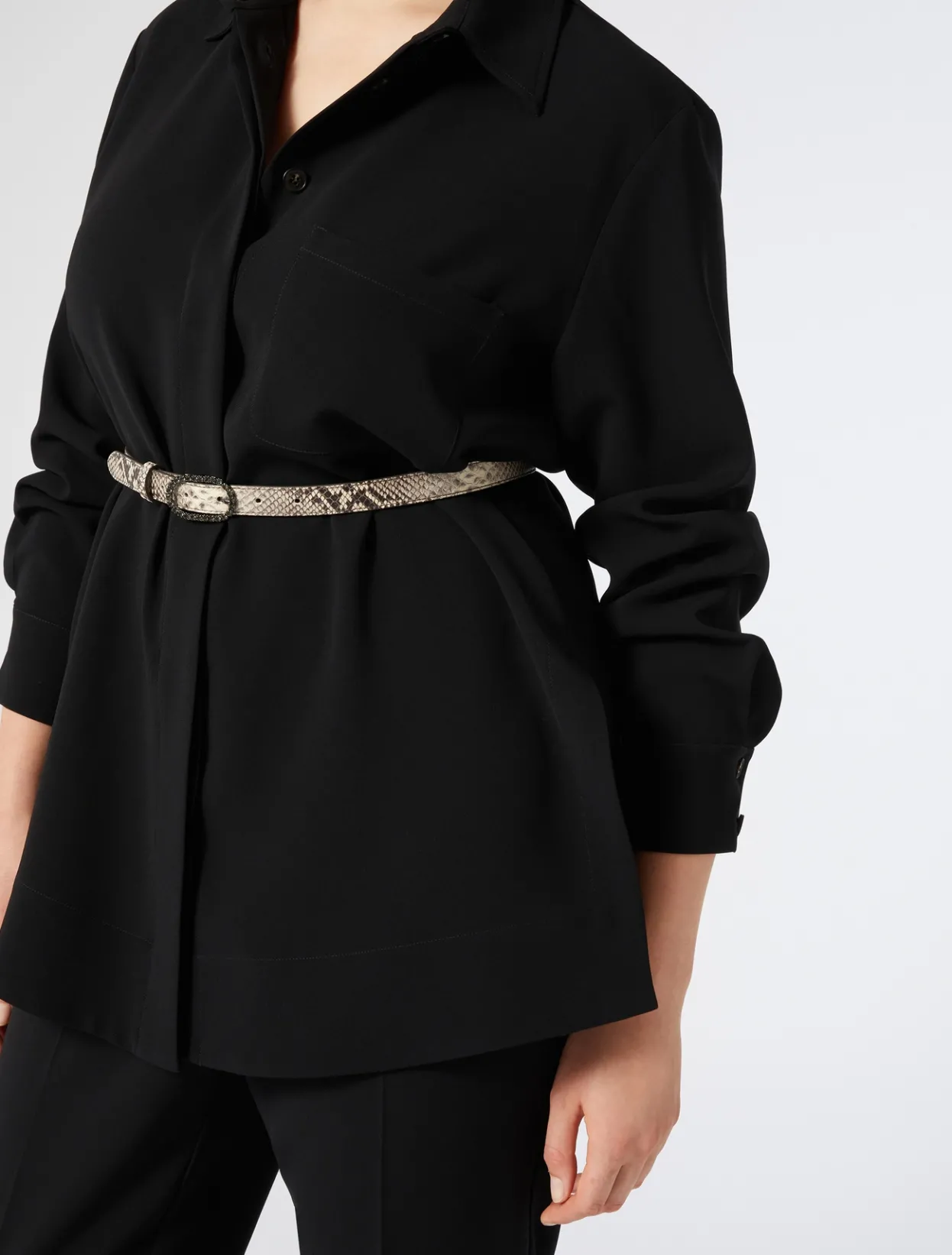 Blouses & Shirts | Blouses & Shirts | Marina Rinaldi Triacetate cady shirt BLACK