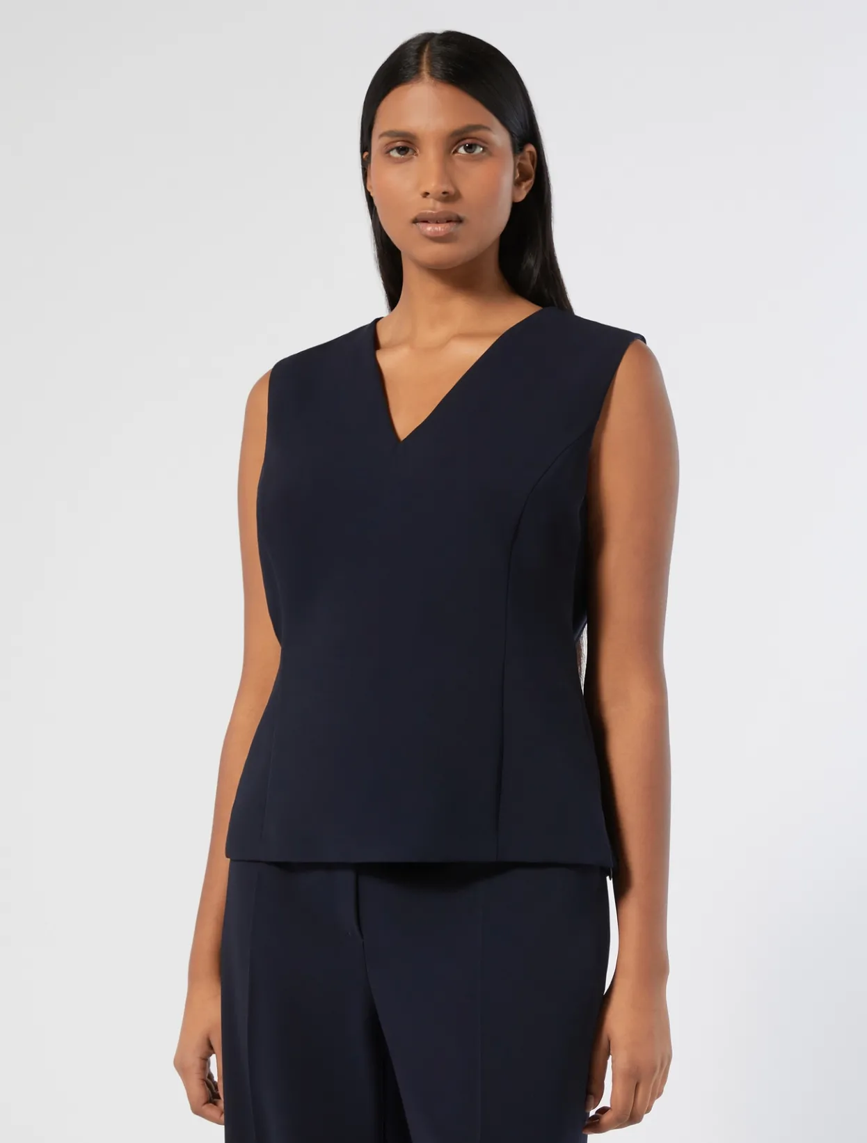 Blouses | Blouses & Shirts | Marina Rinaldi Triacetate cady top MIDNIGHTBLUE