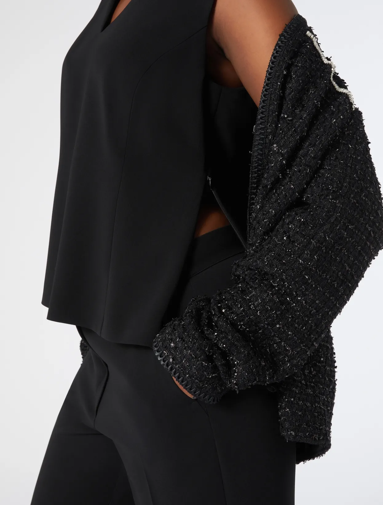 Blouses | Blouses & Shirts | Marina Rinaldi Triacetate cady top BLACK