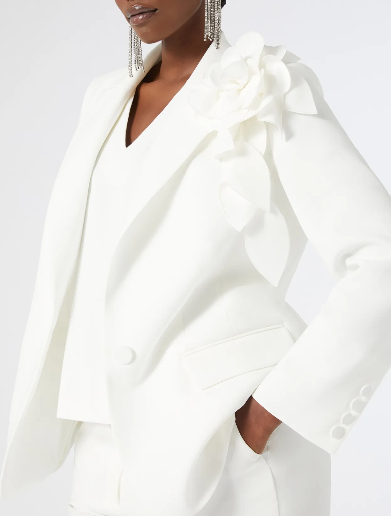 Blouses | Blouses & Shirts | Marina Rinaldi Triacetate cady top WHITE