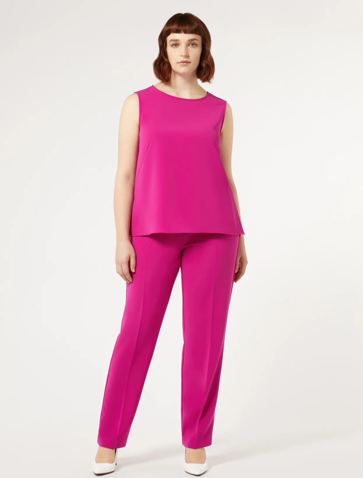 Trousers & Jeans | Trousers & Jeans | Marina Rinaldi Triacetate cady trousers FUCHSIA