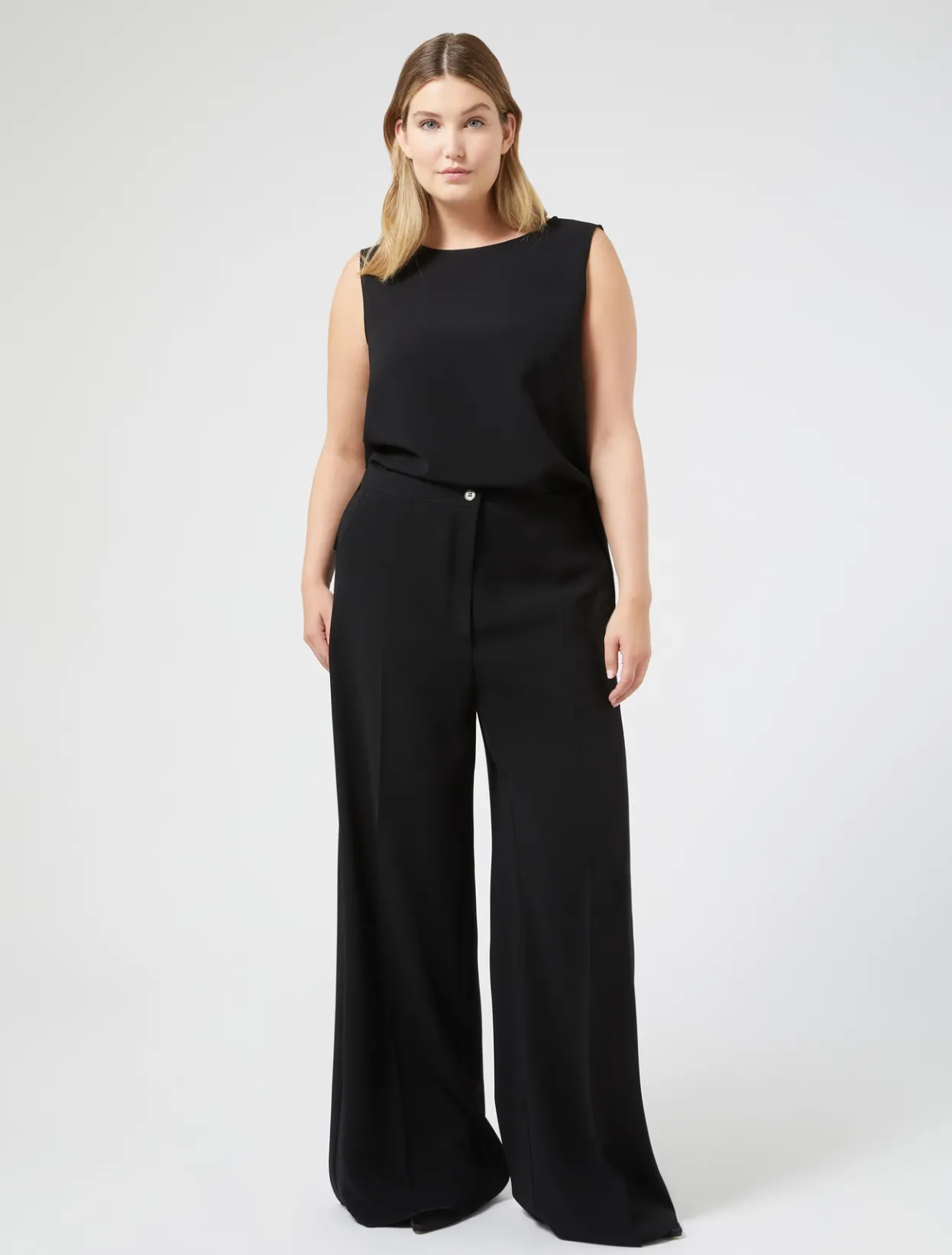 Trousers & Jeans | Trousers & Jeans | Marina Rinaldi Triacetate cady trousers BLACK