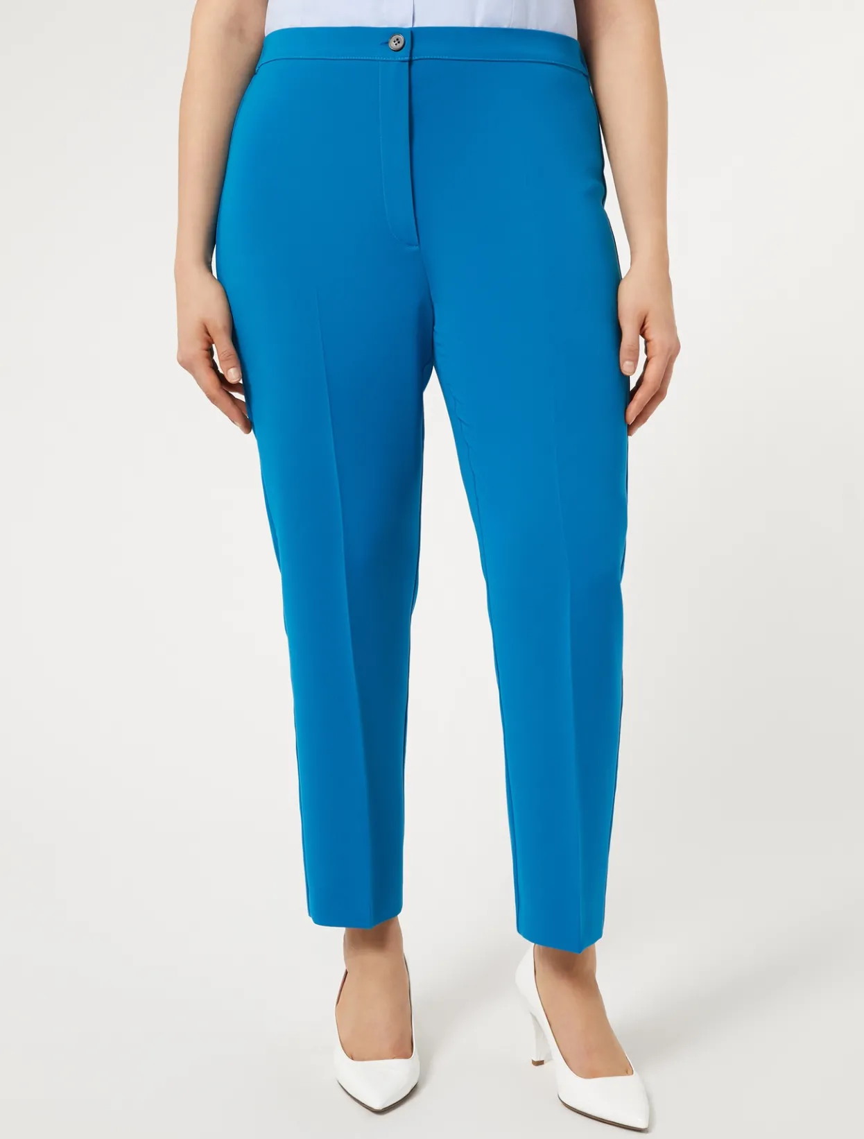 Trousers & Jeans | Trousers & Jeans | Marina Rinaldi Triacetate cady trousers TURQUOISE