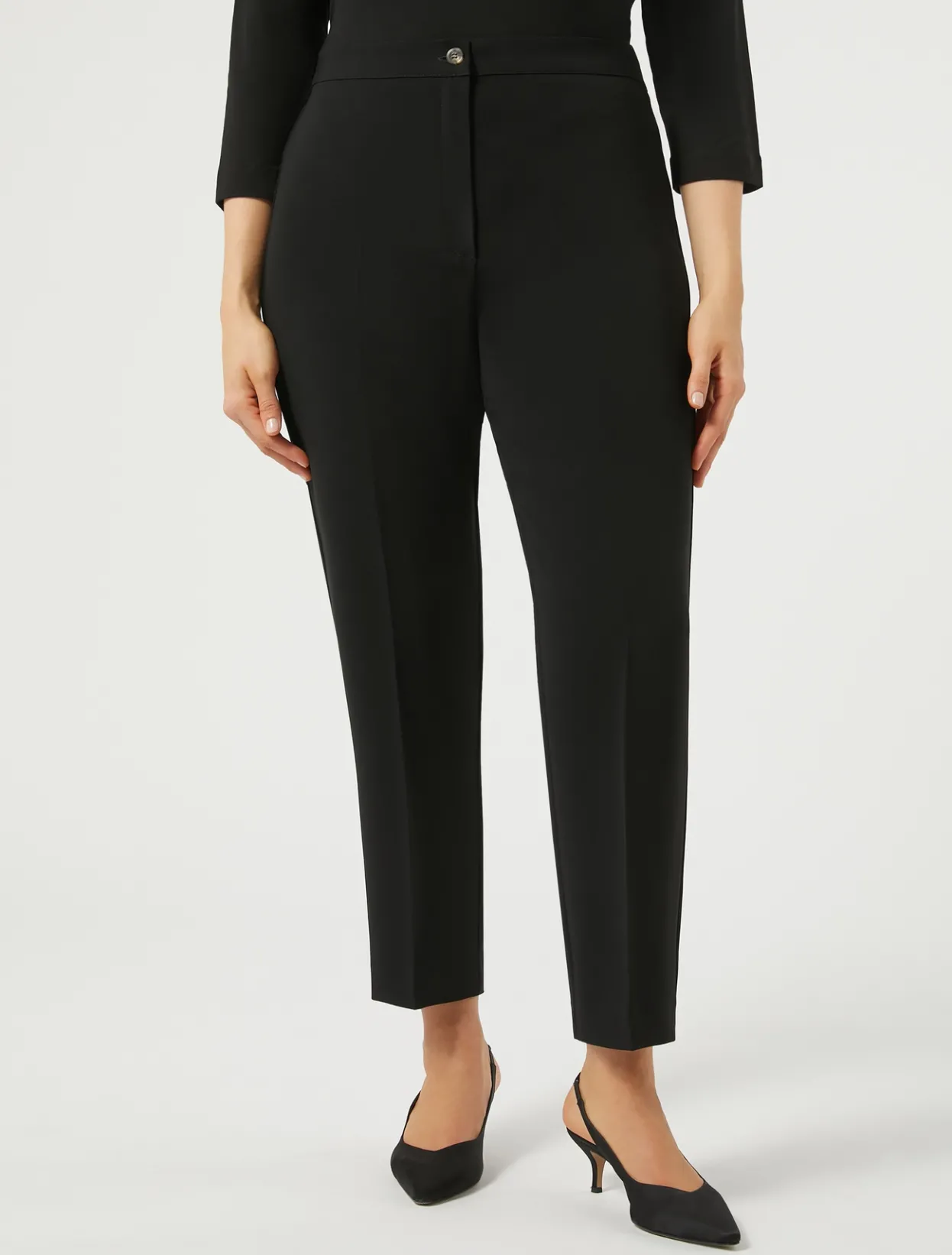 Trousers & Jeans | Trousers & Jeans | Marina Rinaldi Triacetate cady trousers BLACK