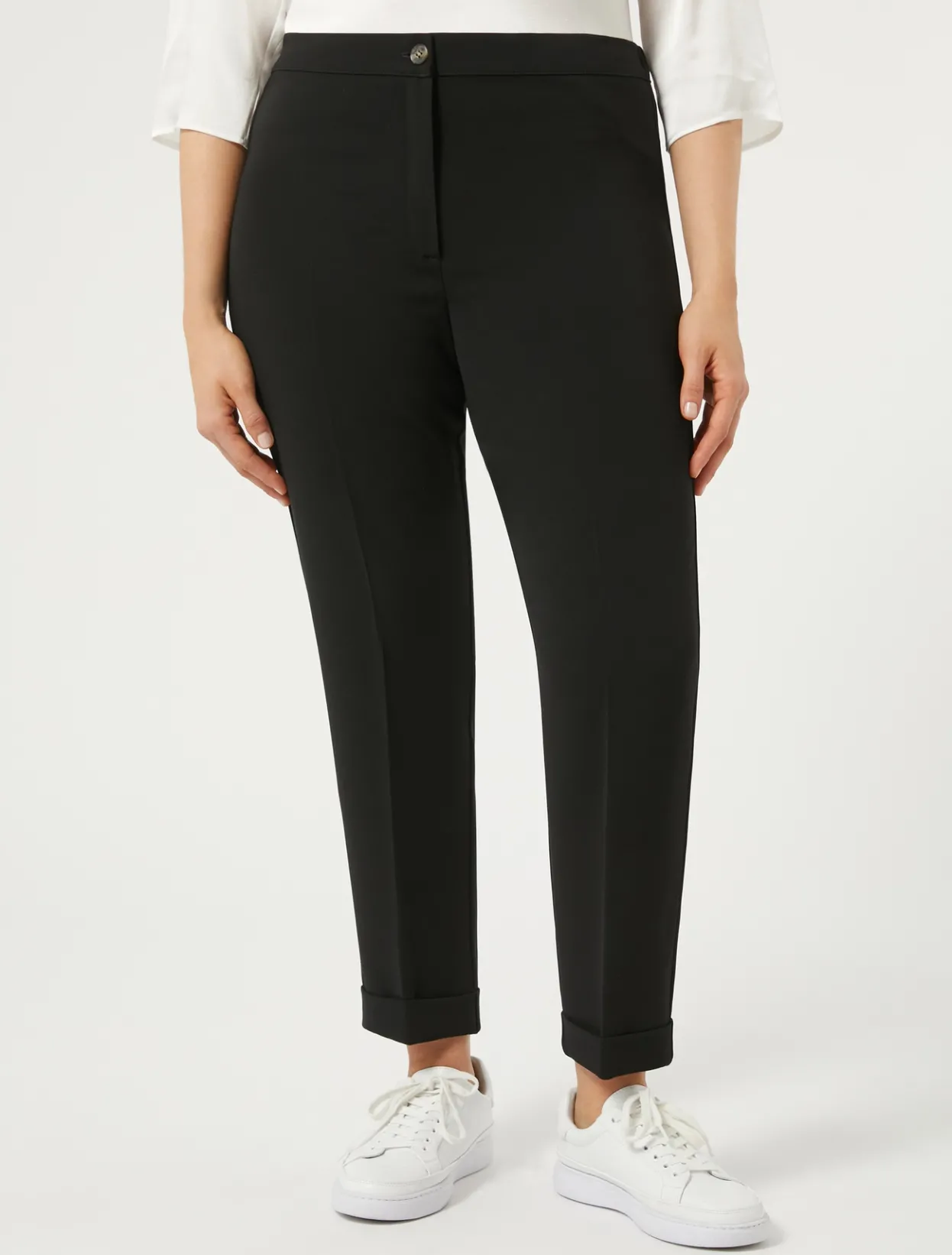 Trousers & Jeans | Trousers & Jeans | Marina Rinaldi Triacetate cady trousers BLACK