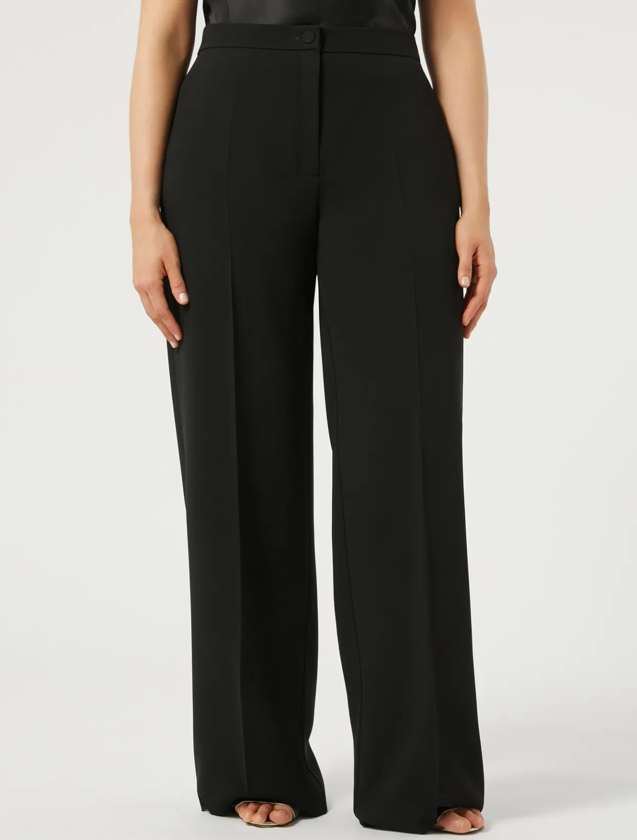 Trousers And Skirts | Trousers & Jeans | Marina Rinaldi Triacetate cady trousers BLACK