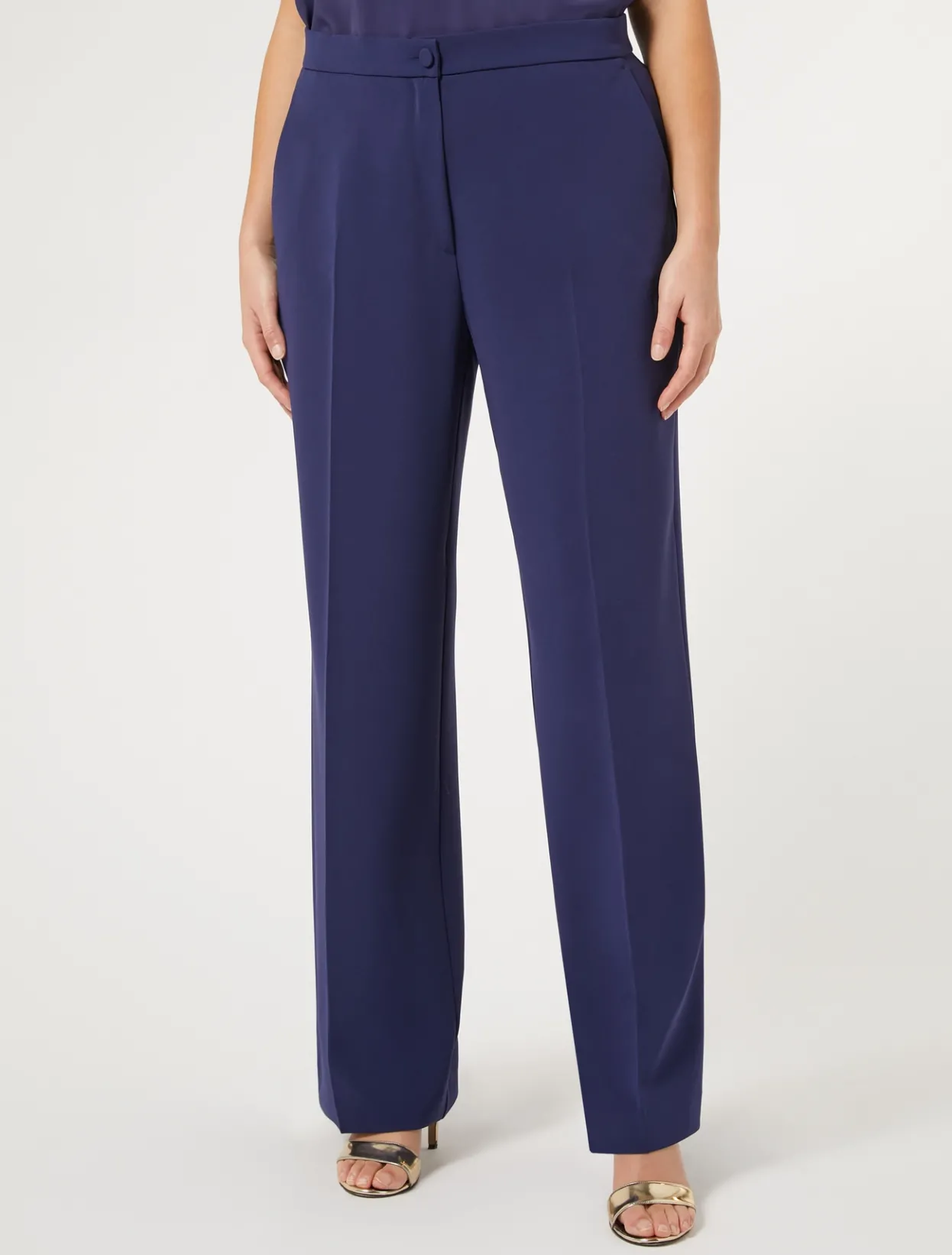 Trousers And Skirts | Trousers & Jeans | Marina Rinaldi Triacetate cady trousers INK