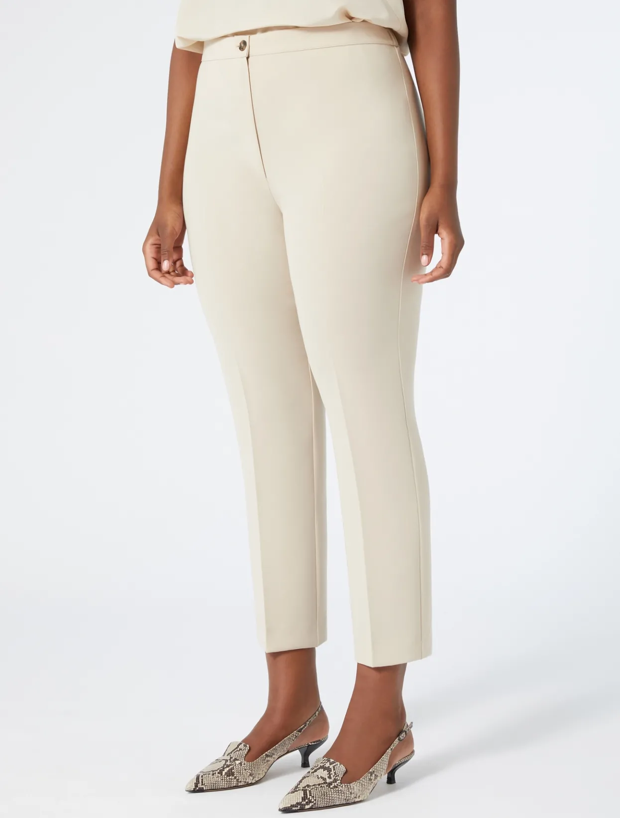 Trousers & Jeans | Trousers & Jeans | Marina Rinaldi Triacetate cady trousers BEIGE