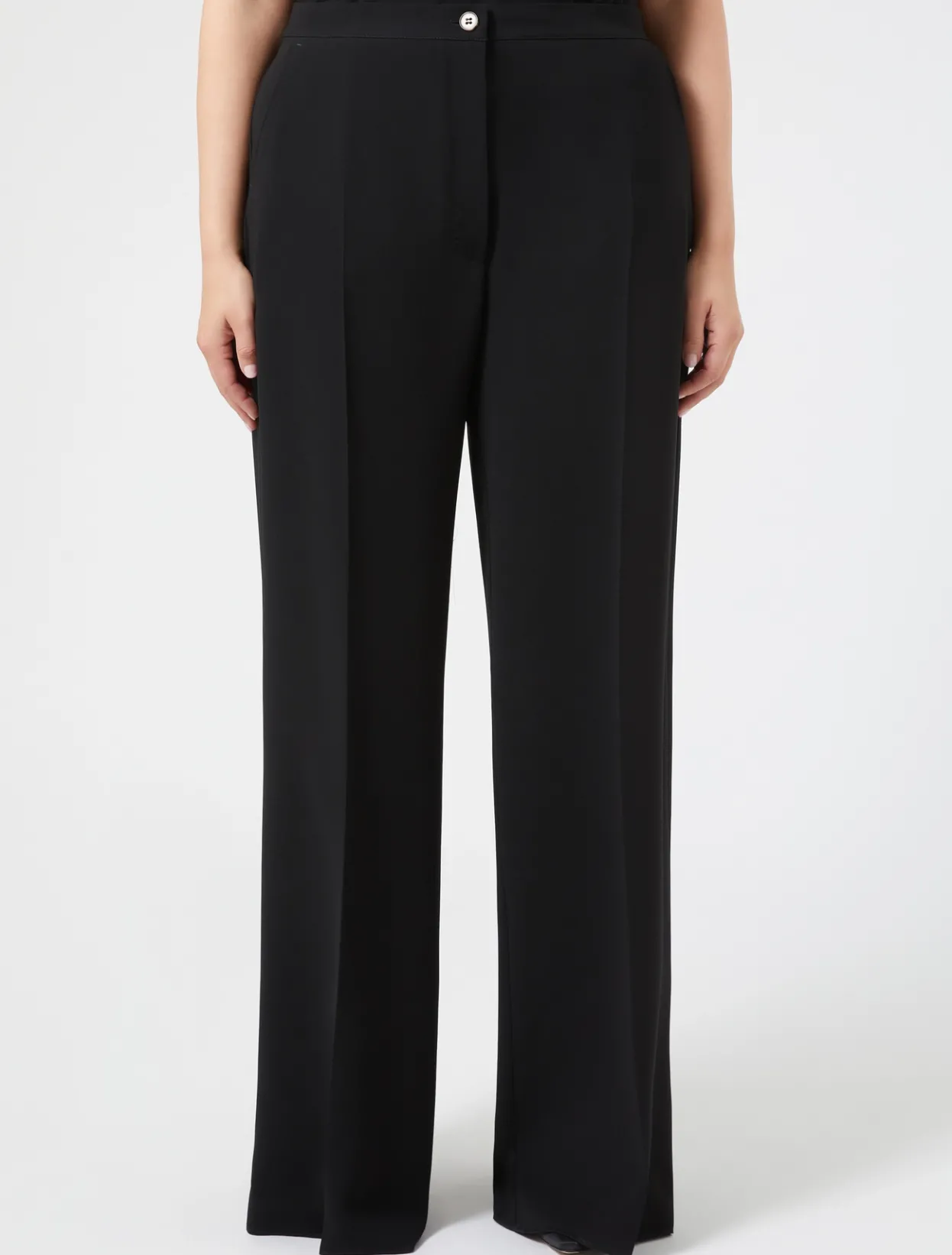 Trousers & Jeans | Trousers & Jeans | Marina Rinaldi Triacetate cady trousers BLACK