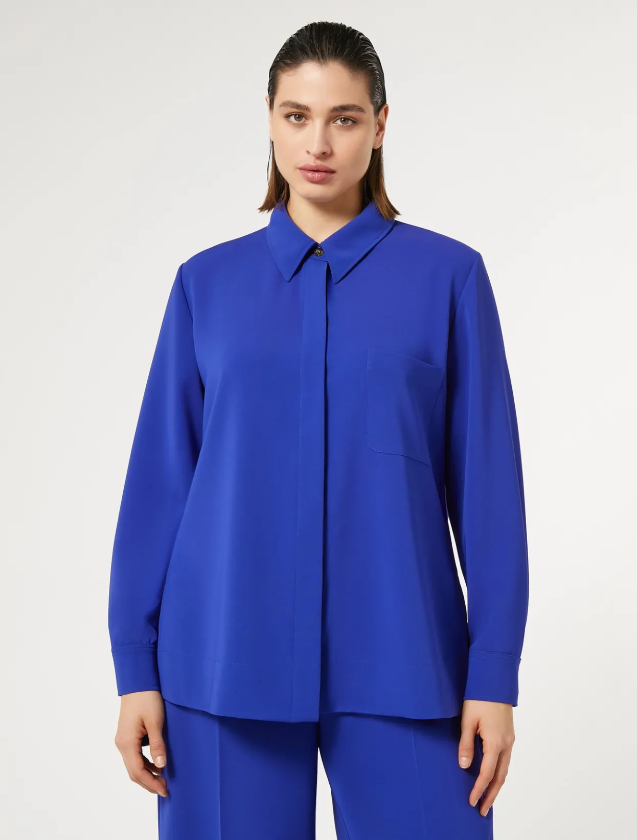 Blouses & Shirts | Blouses & Shirts | Marina Rinaldi Triacetate cady tunic BLUEPURPLE