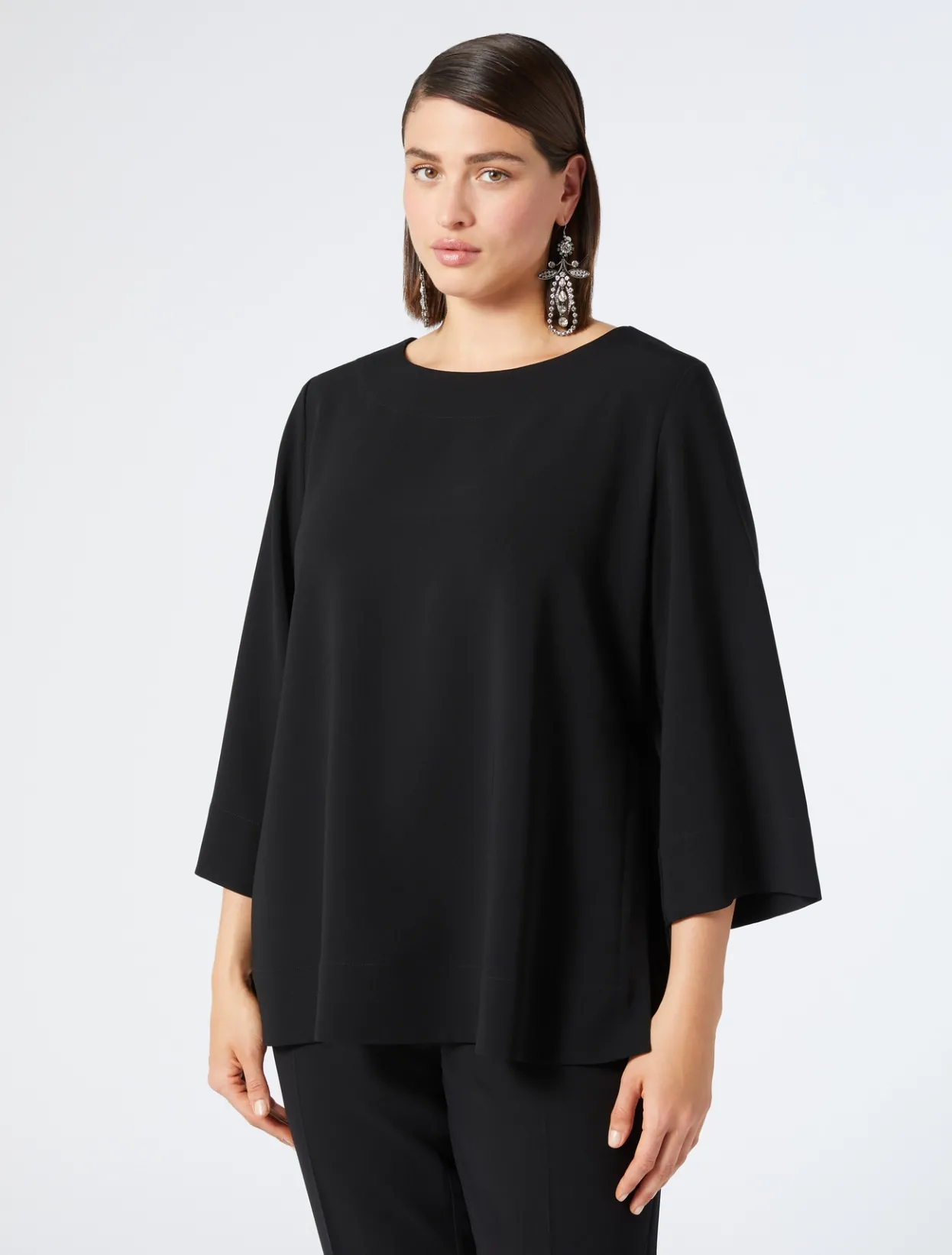 Blouses & Shirts | Blouses & Shirts | Marina Rinaldi Triacetate cady tunic BLACK