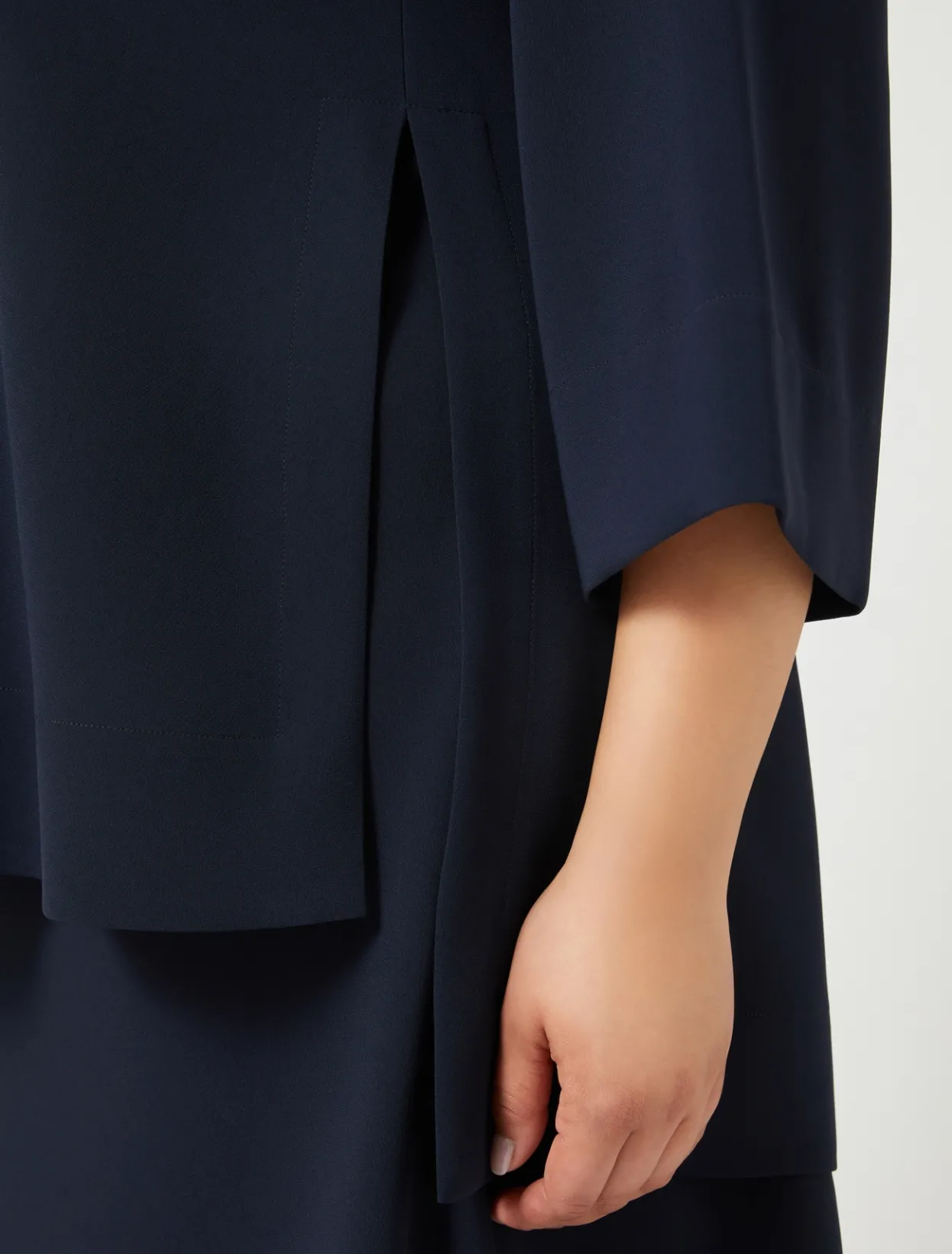 Blouses & Shirts | Blouses & Shirts | Marina Rinaldi Triacetate cady tunic MIDNIGHTBLUE