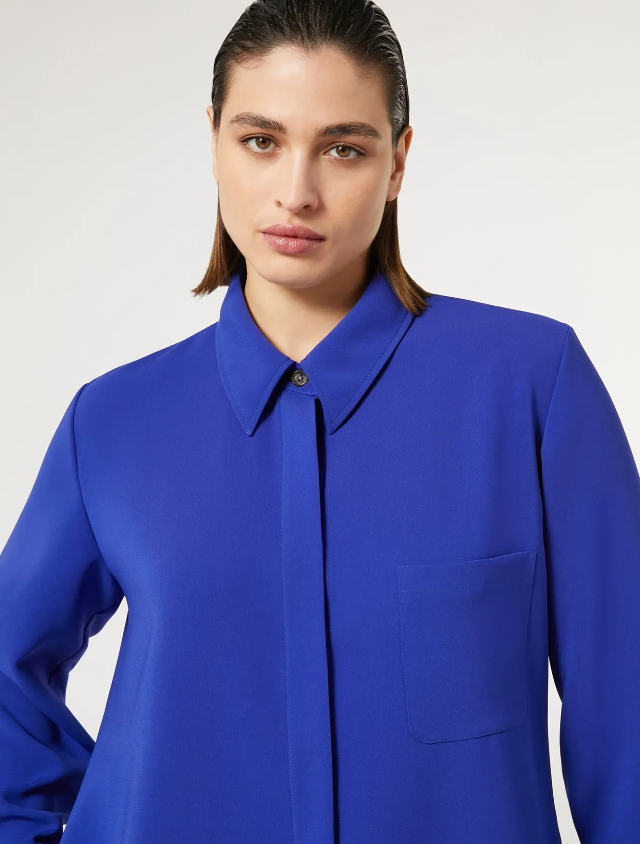 Blouses & Shirts | Blouses & Shirts | Marina Rinaldi Triacetate cady tunic BLUEPURPLE