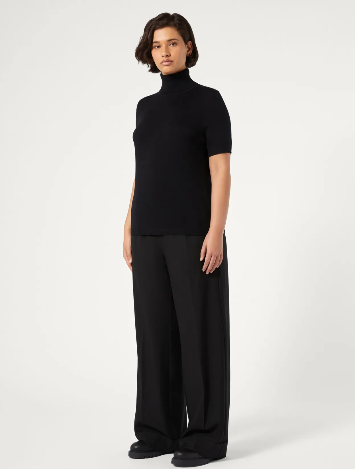 Trousers & Jeans | Trousers & Jeans | Marina Rinaldi Trousers in viscose blend twill BLACK