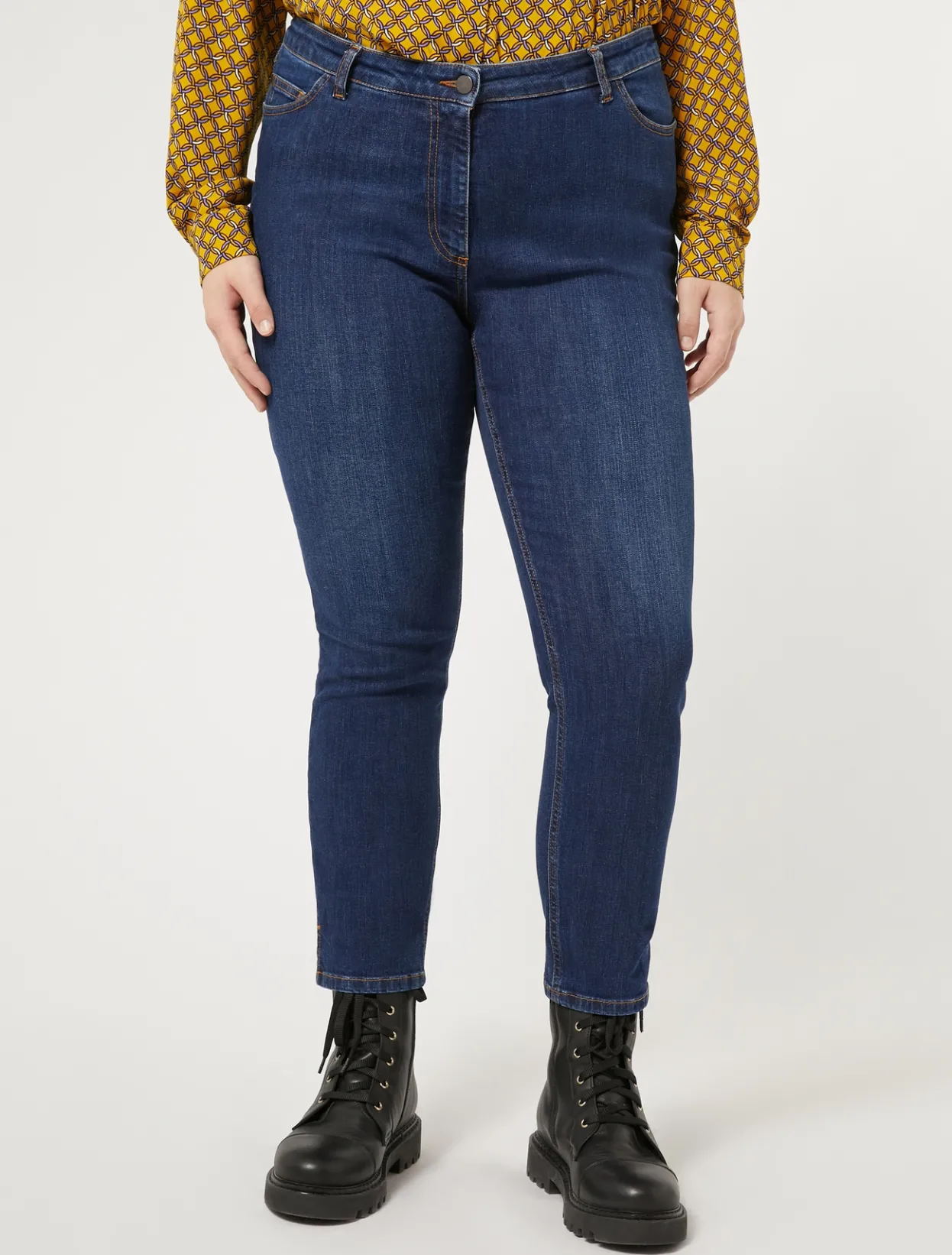 Trousers & Jeans | Trousers & Jeans | Marina Rinaldi Twill denim jeans ULTRAMARINE