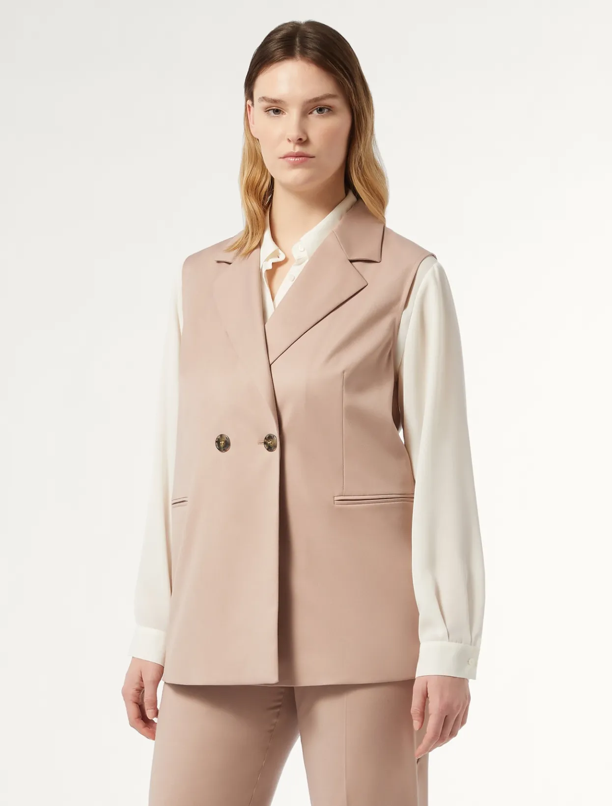 Jacket & Blazers | Jacket & Blazers | Marina Rinaldi Twill gilet MAUVE