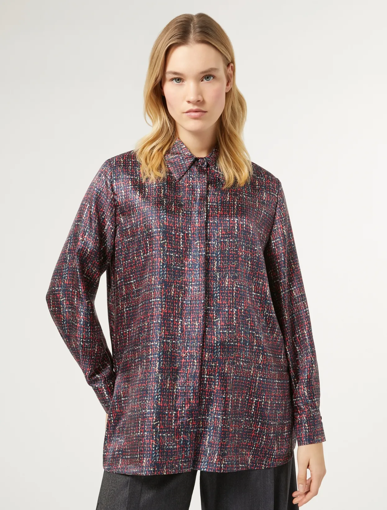 Blouses & Shirts | Blouses & Shirts | Marina Rinaldi Twill shirt MIDNIGHTBLUE