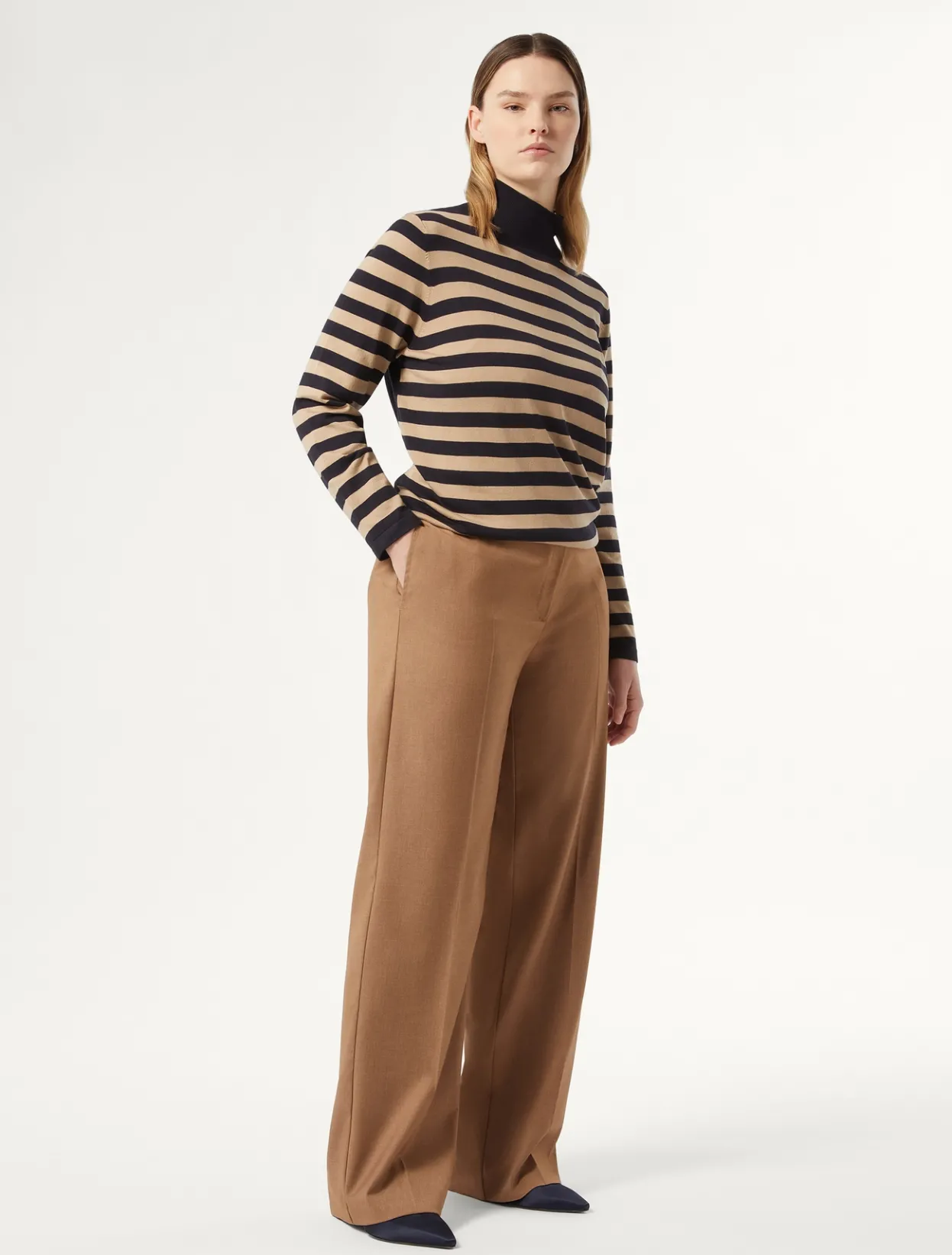 Trousers & Jeans | Trousers & Jeans | Marina Rinaldi Twill trousers HAZELNUTBROWN