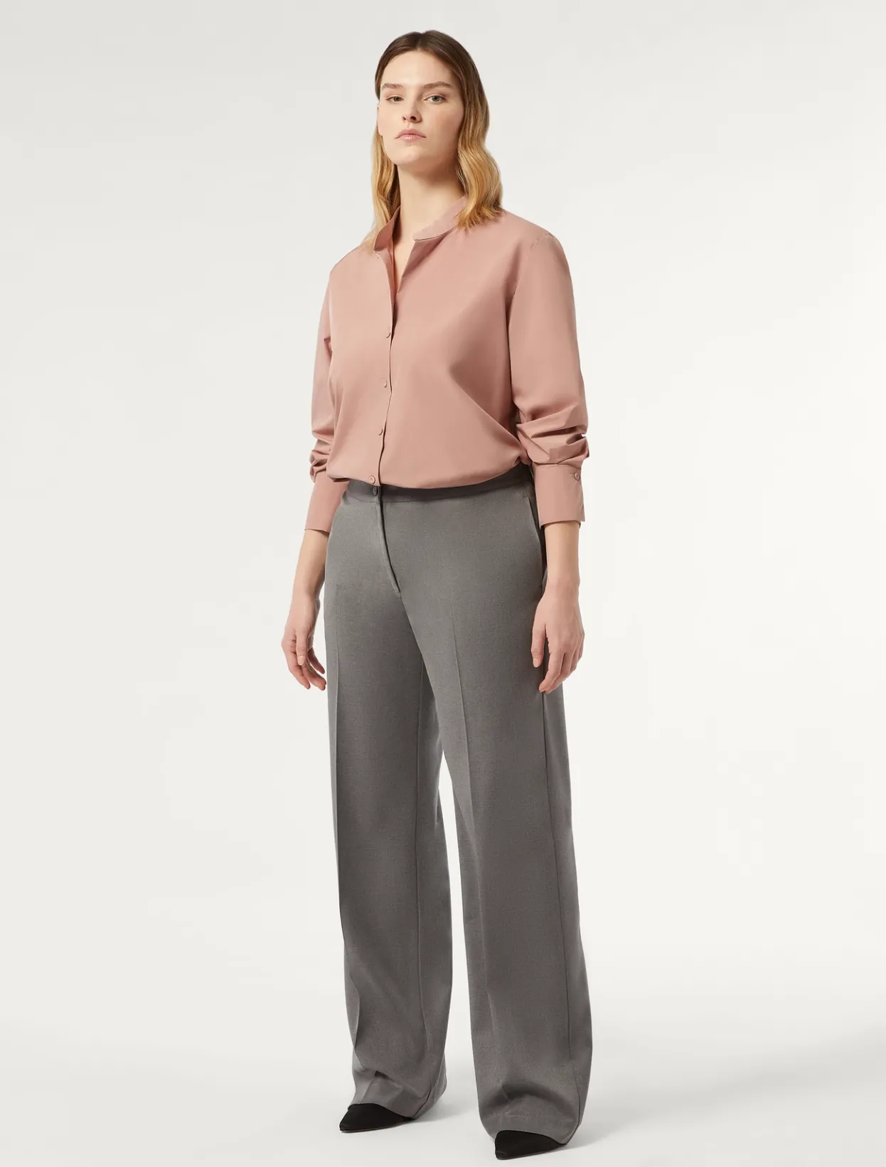 Trousers & Jeans | Trousers & Jeans | Marina Rinaldi Twill trousers MEDIUMGREY