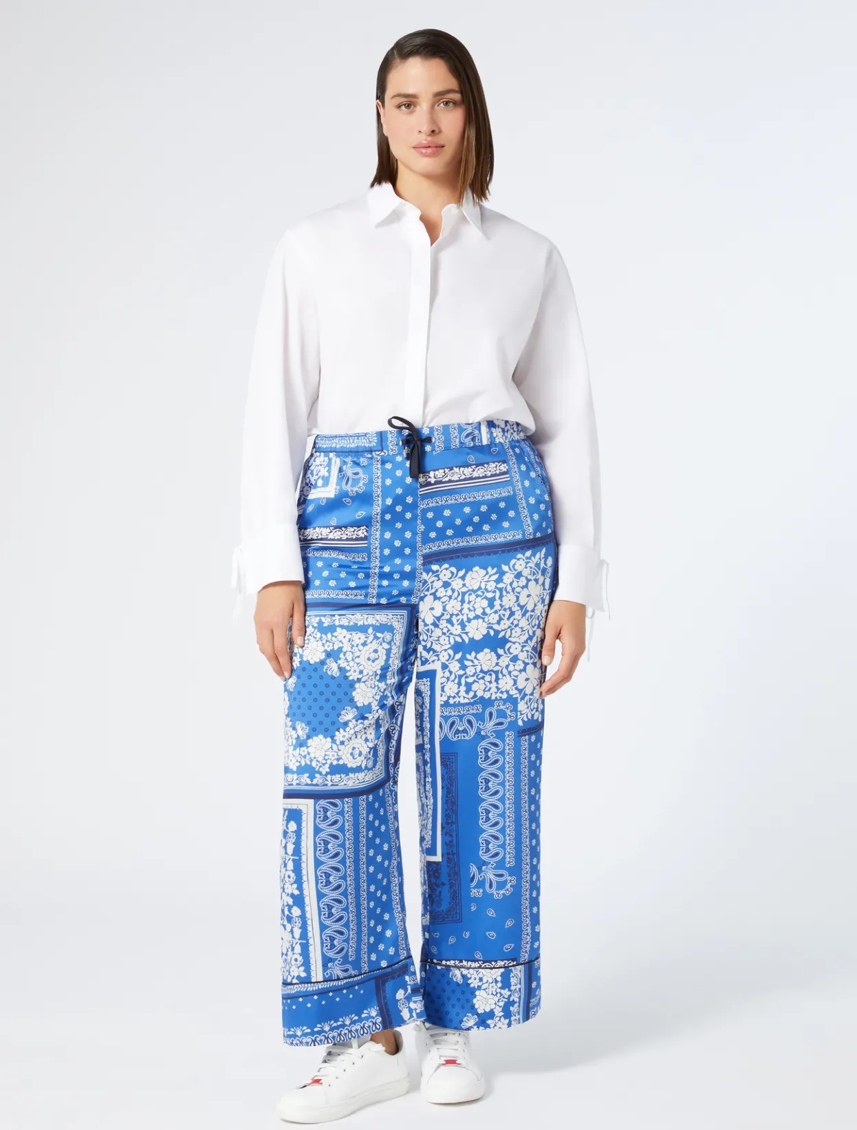 Trousers & Jeans | Trousers & Jeans | Marina Rinaldi Twill trousers LIGHTBLUE