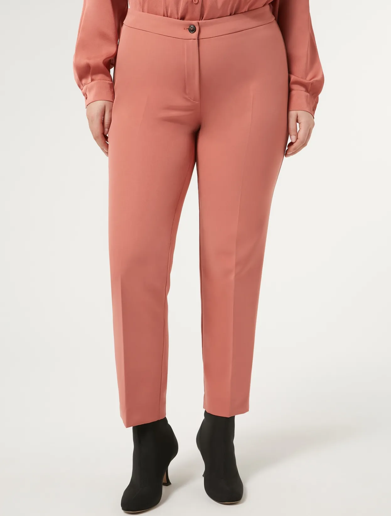 Trousers & Jeans | Trousers & Jeans | Marina Rinaldi Twill trousers TERRACOTTA