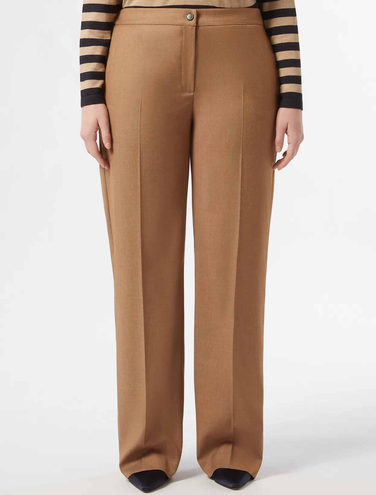 Trousers & Jeans | Trousers & Jeans | Marina Rinaldi Twill trousers HAZELNUTBROWN