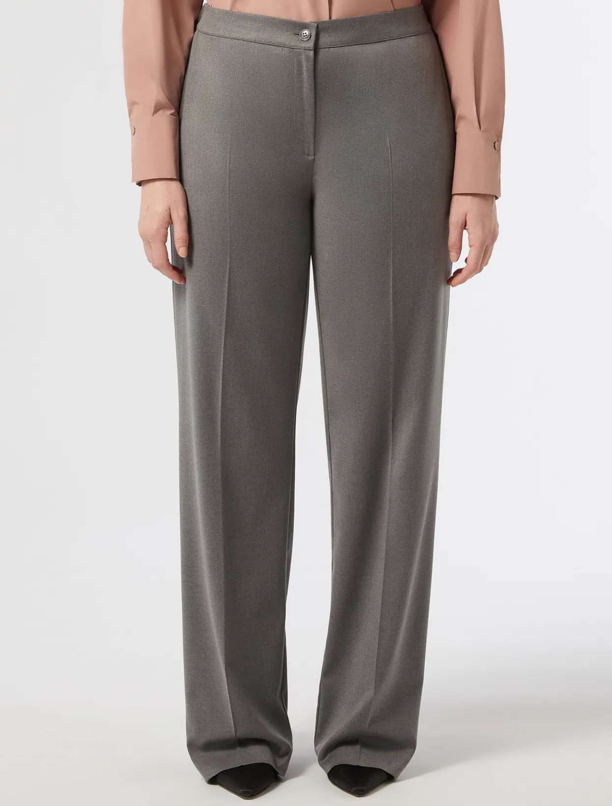 Trousers & Jeans | Trousers & Jeans | Marina Rinaldi Twill trousers MEDIUMGREY