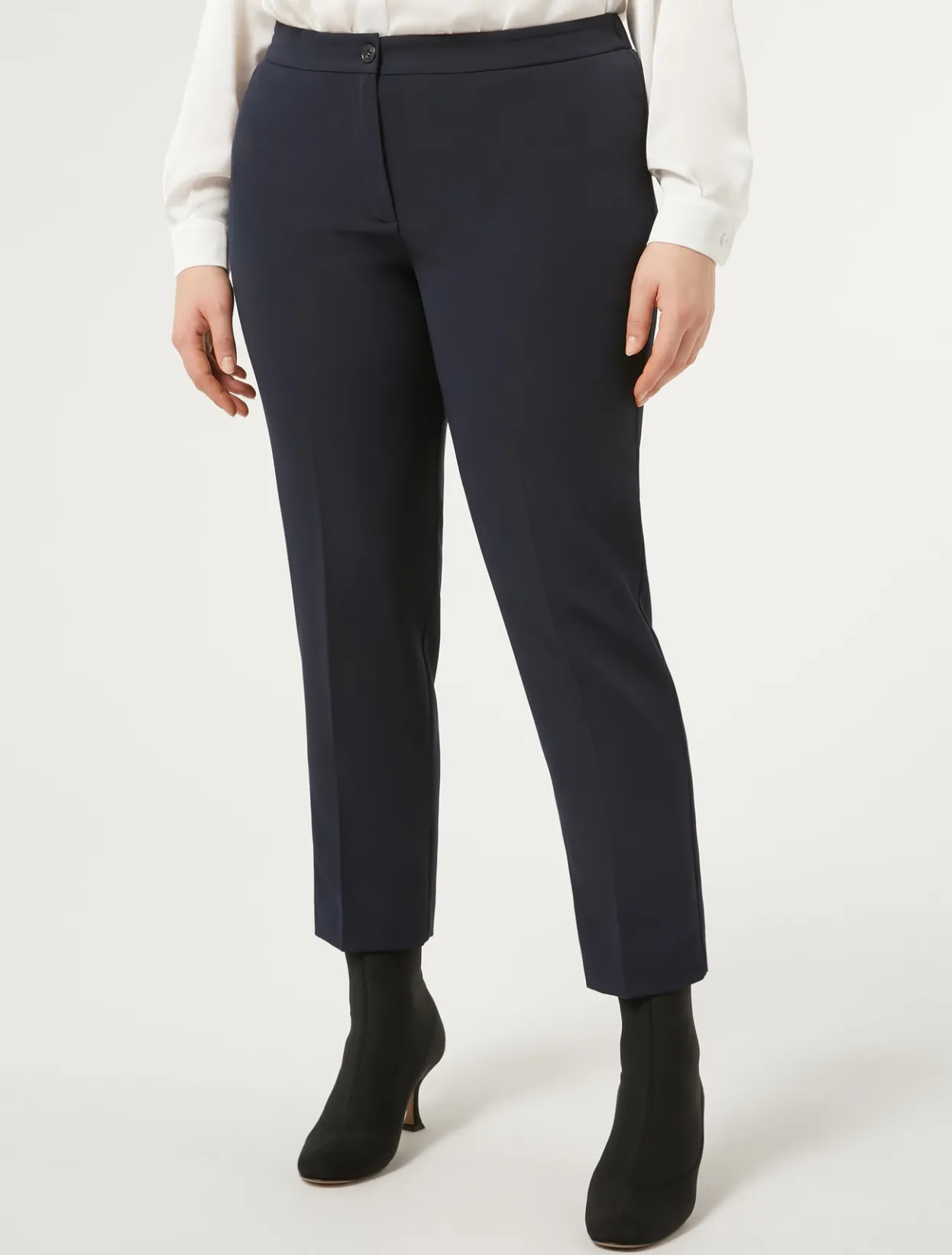 Trousers & Jeans | Trousers & Jeans | Marina Rinaldi Twill trousers MIDNIGHTBLUE