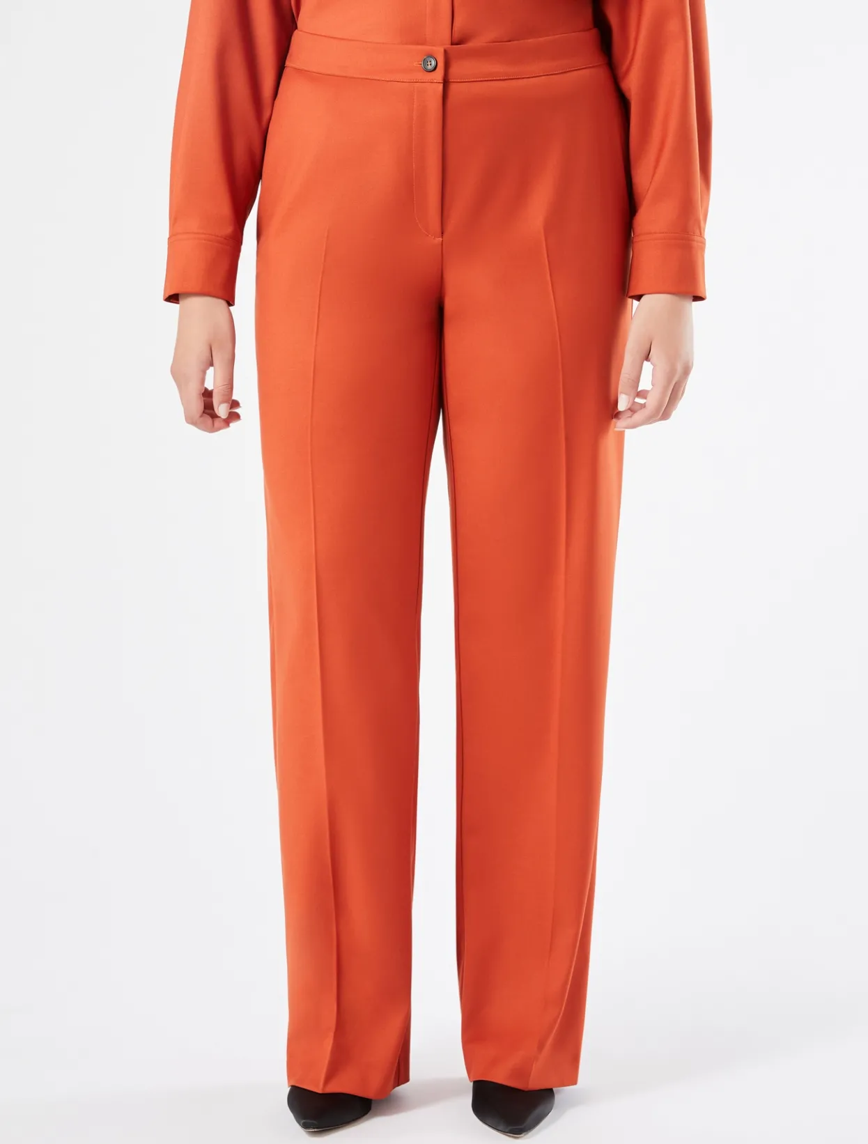 Trousers & Jeans | Trousers & Jeans | Marina Rinaldi Twill trousers RUST