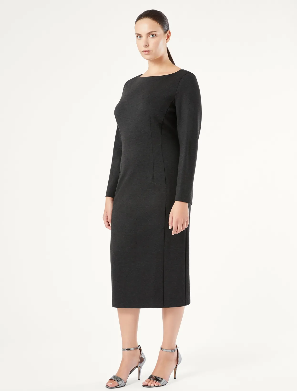 Dresses | Dresses | Marina Rinaldi Two-way stretch jersey dress DARKGREY