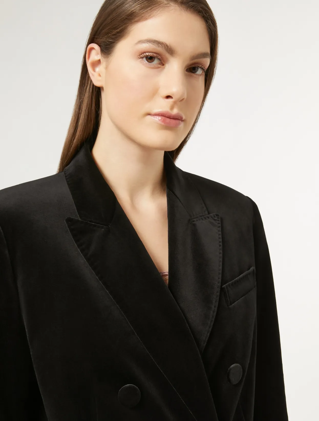 Jacket & Blazers | Jacket & Blazers | Marina Rinaldi Velvet blazer BLACK