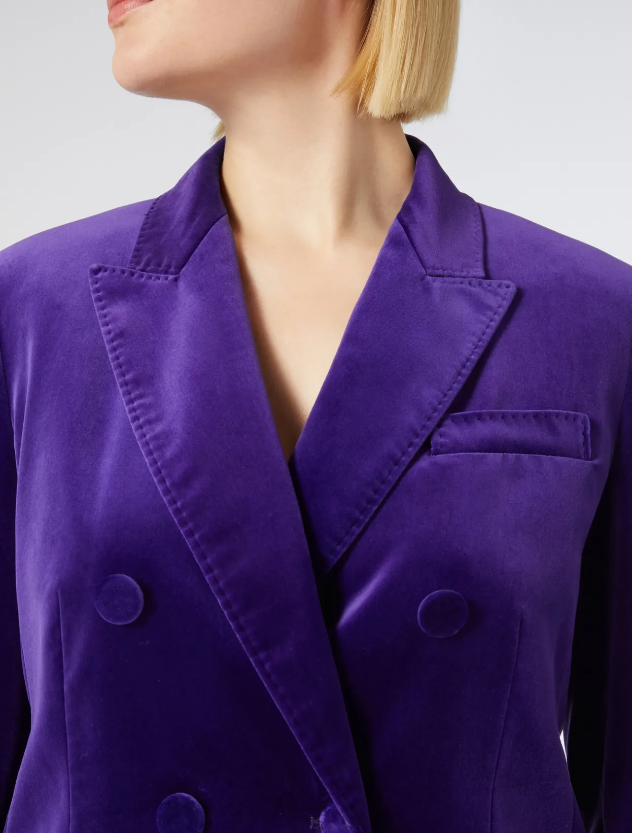 Jacket & Blazers | Jacket & Blazers | Marina Rinaldi Velvet blazer PURPLE