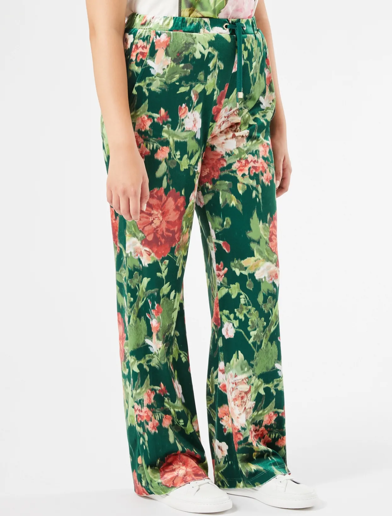 Trousers & Jeans | Trousers & Jeans | Marina Rinaldi Velvet trousers GREEN