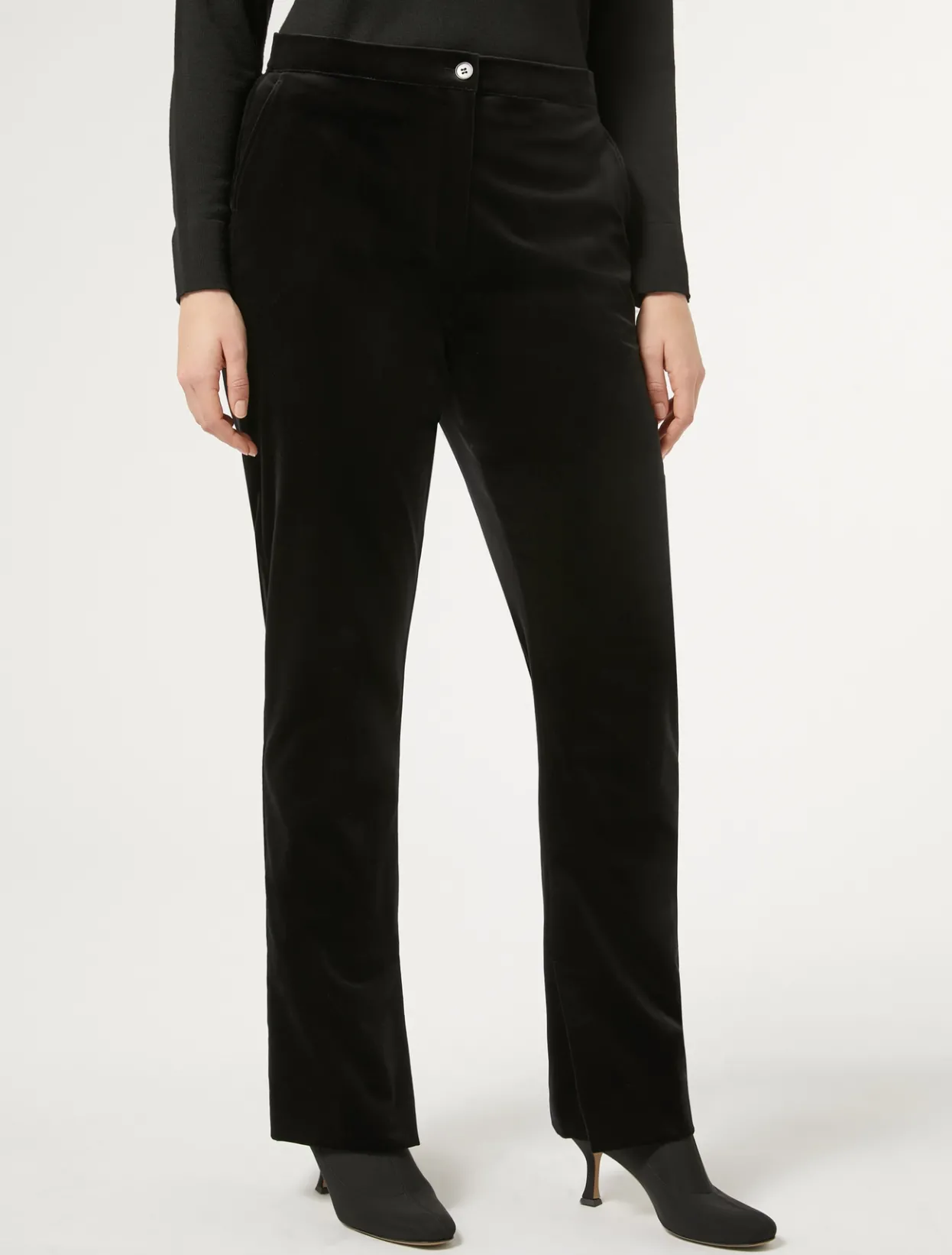 Trousers & Jeans | Trousers & Jeans | Marina Rinaldi Velvet trousers BLACK