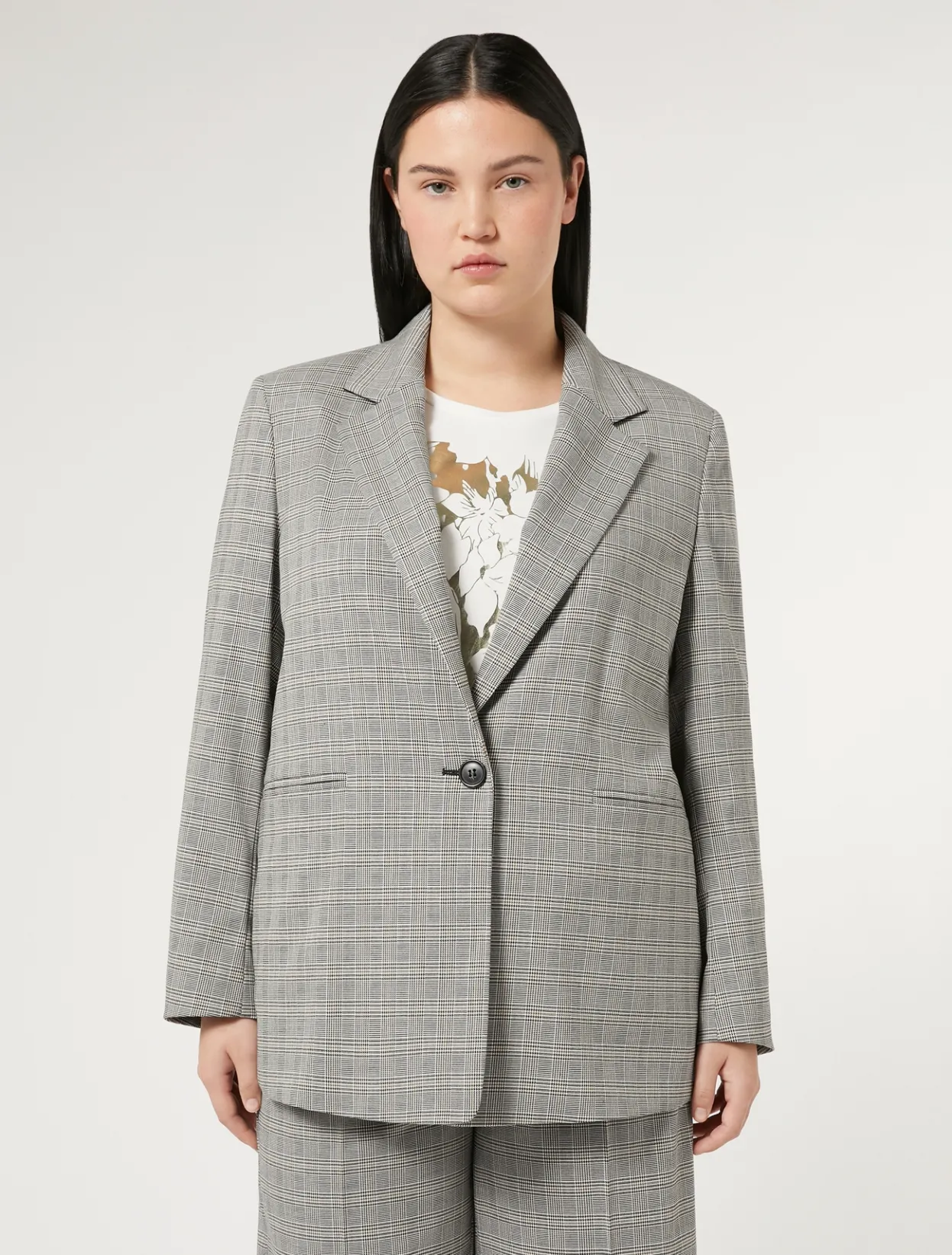 Jacket & Blazers | Jacket & Blazers | Marina Rinaldi Viscose canvas blazer BLACK