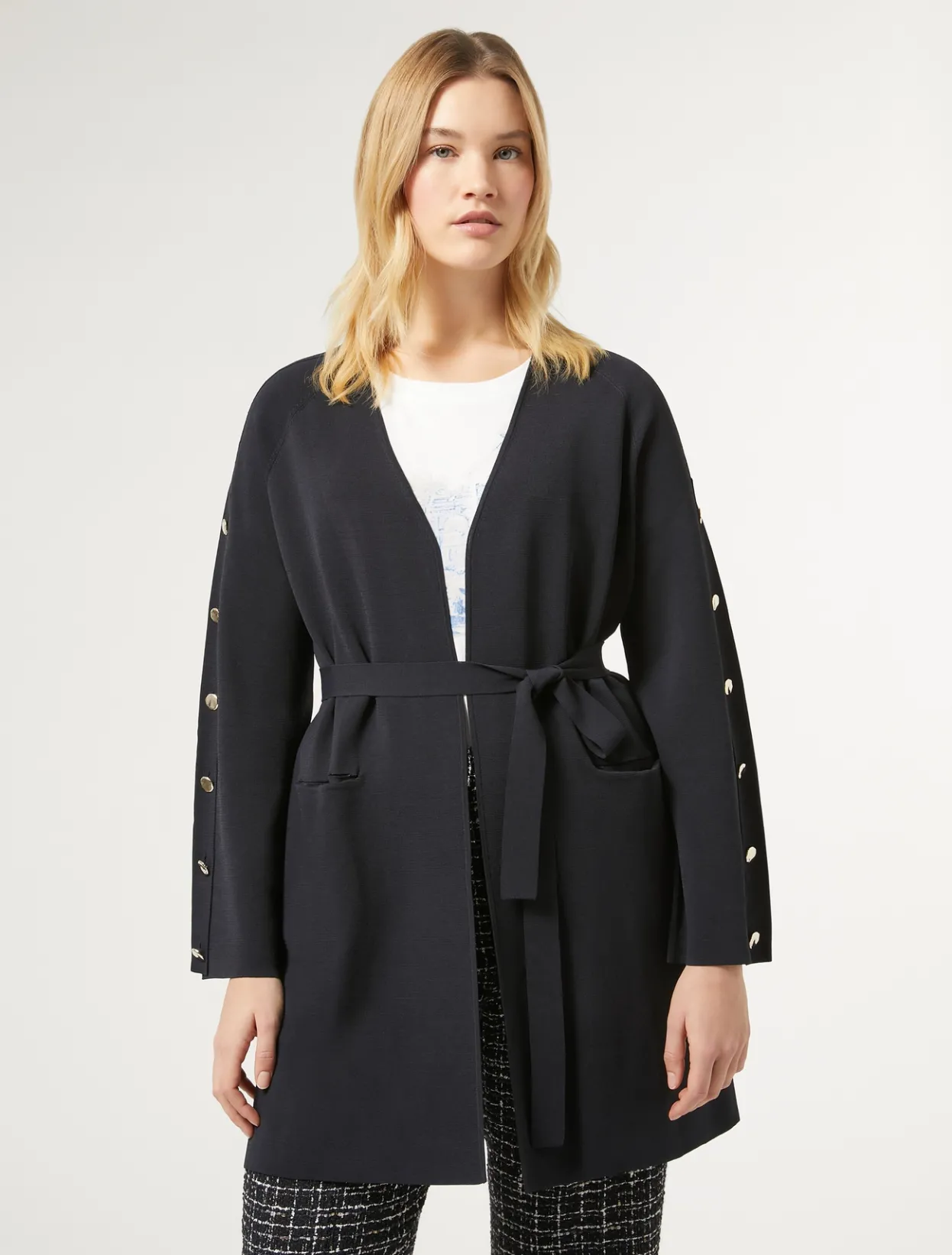 Knitwear | Knitwear | Marina Rinaldi Viscose cardigan MIDNIGHTBLUE