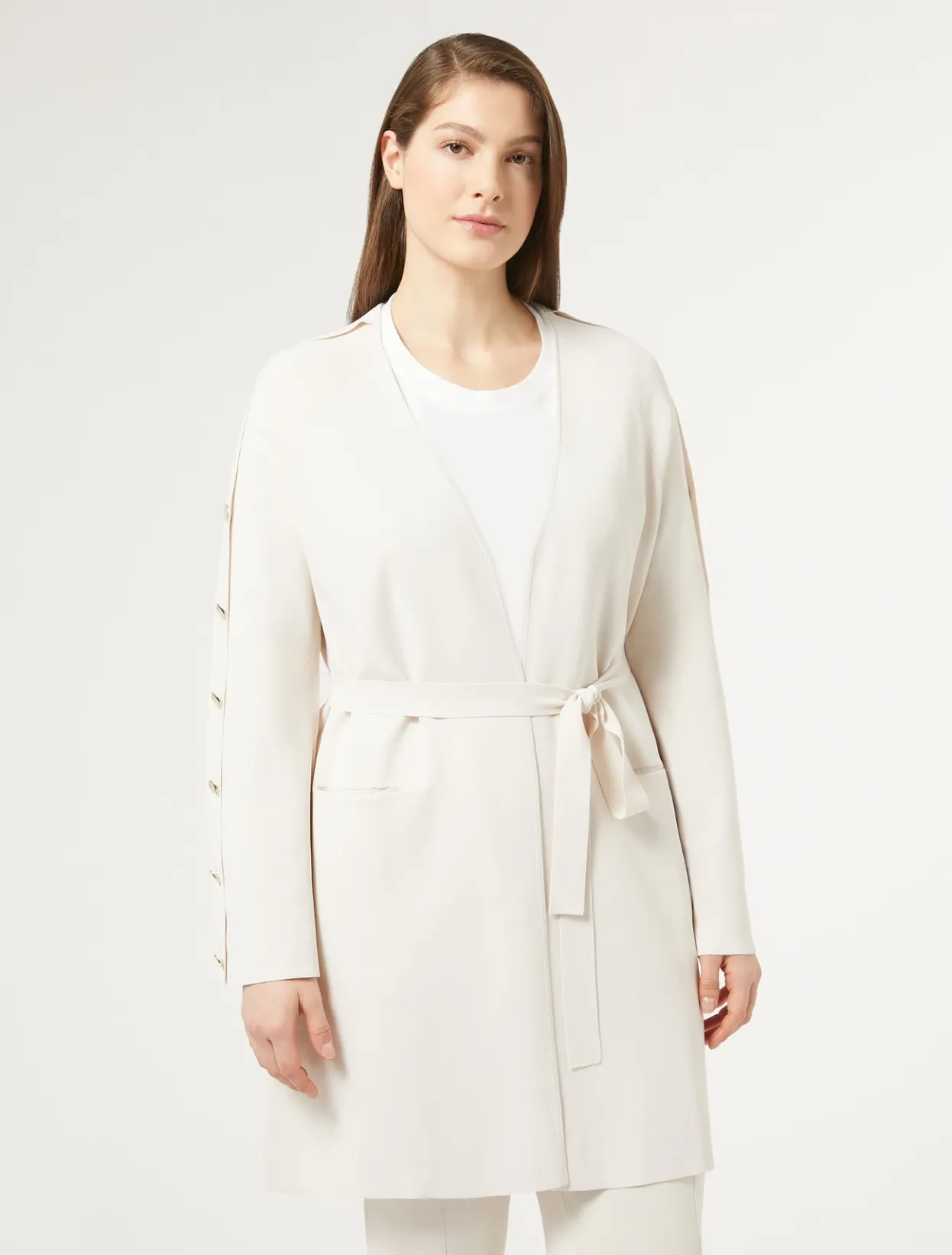 Knitwear | Knitwear | Marina Rinaldi Viscose cardigan IVORY