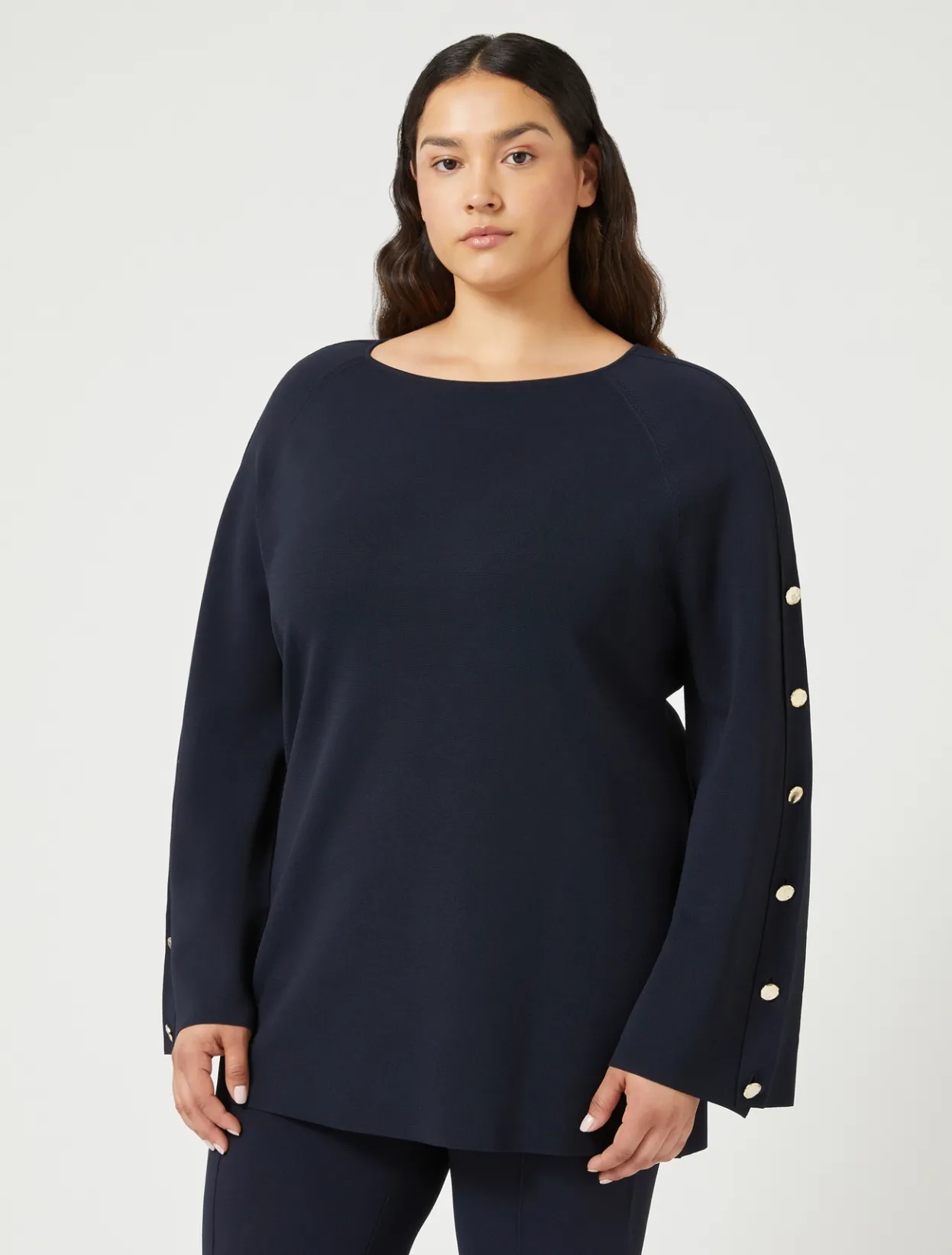 Knitwear | Knitwear | Marina Rinaldi Viscose jumper MIDNIGHTBLUE