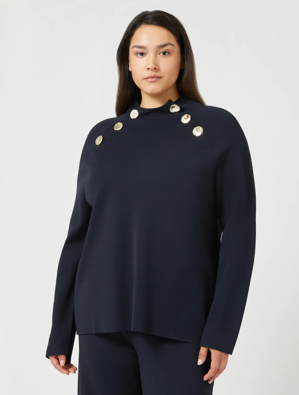 Knitwear | Knitwear | Marina Rinaldi Viscose jumper MIDNIGHTBLUE