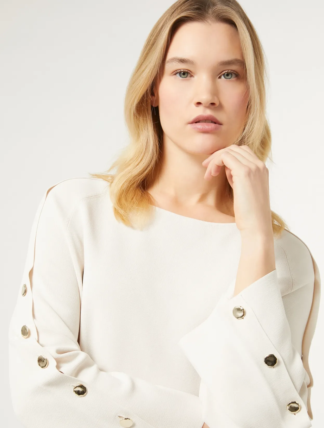 Knitwear | Knitwear | Marina Rinaldi Viscose jumper IVORY