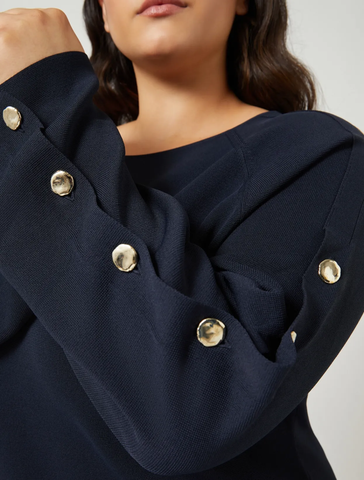 Knitwear | Knitwear | Marina Rinaldi Viscose jumper MIDNIGHTBLUE