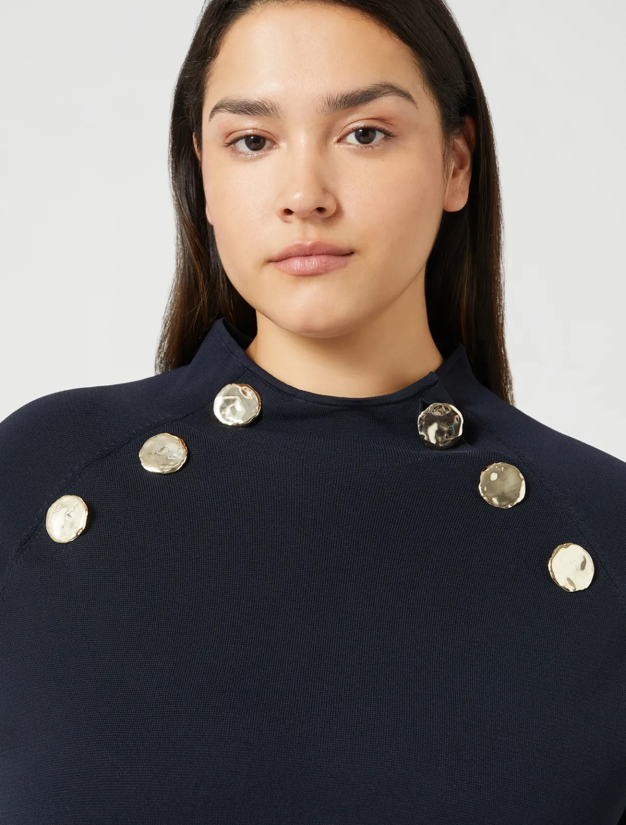 Knitwear | Knitwear | Marina Rinaldi Viscose jumper MIDNIGHTBLUE